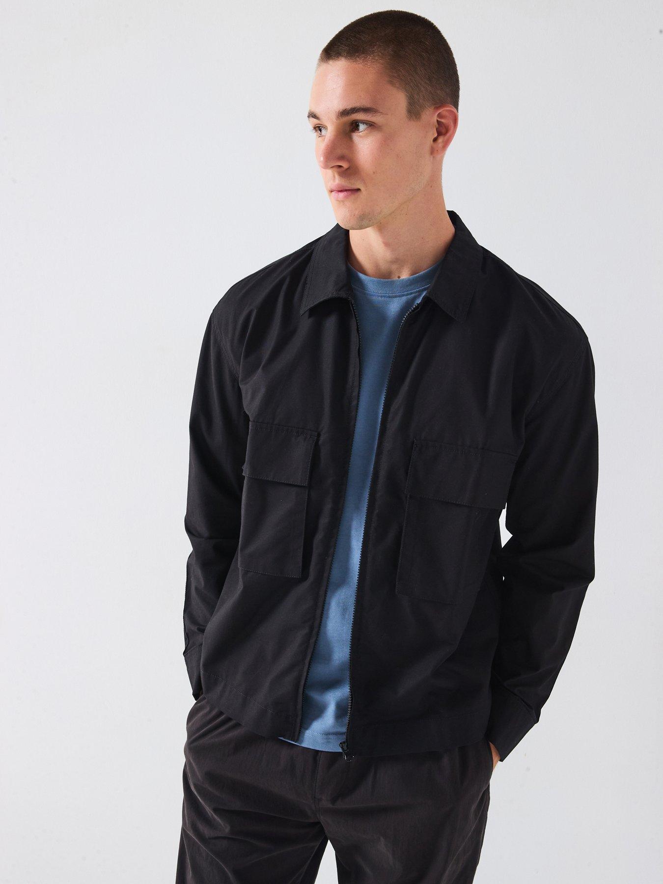 Very Man Tech Overshirt - Black | Very