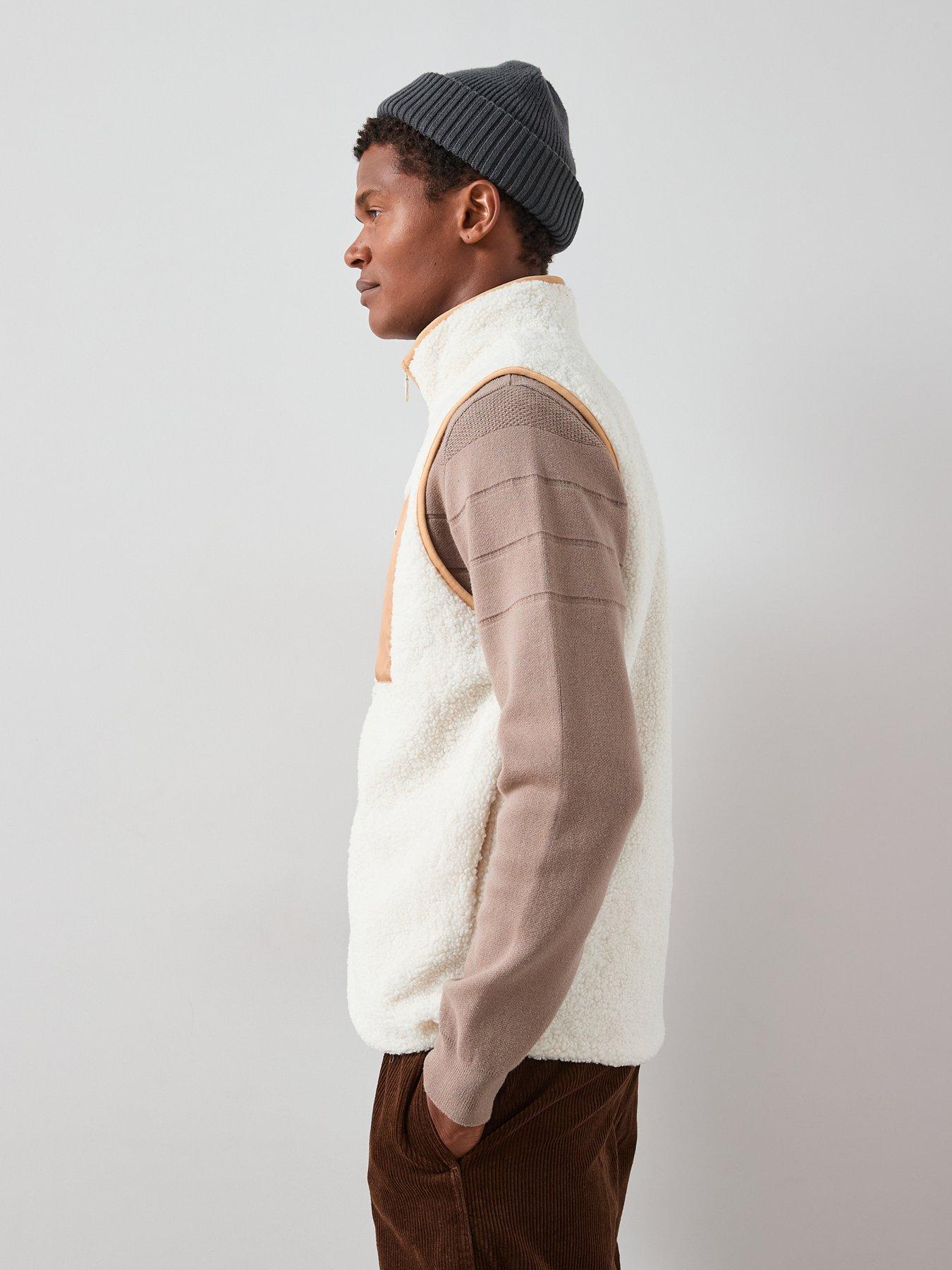 Image 5 of 7 of Very Man Borg Gilet - Ecru