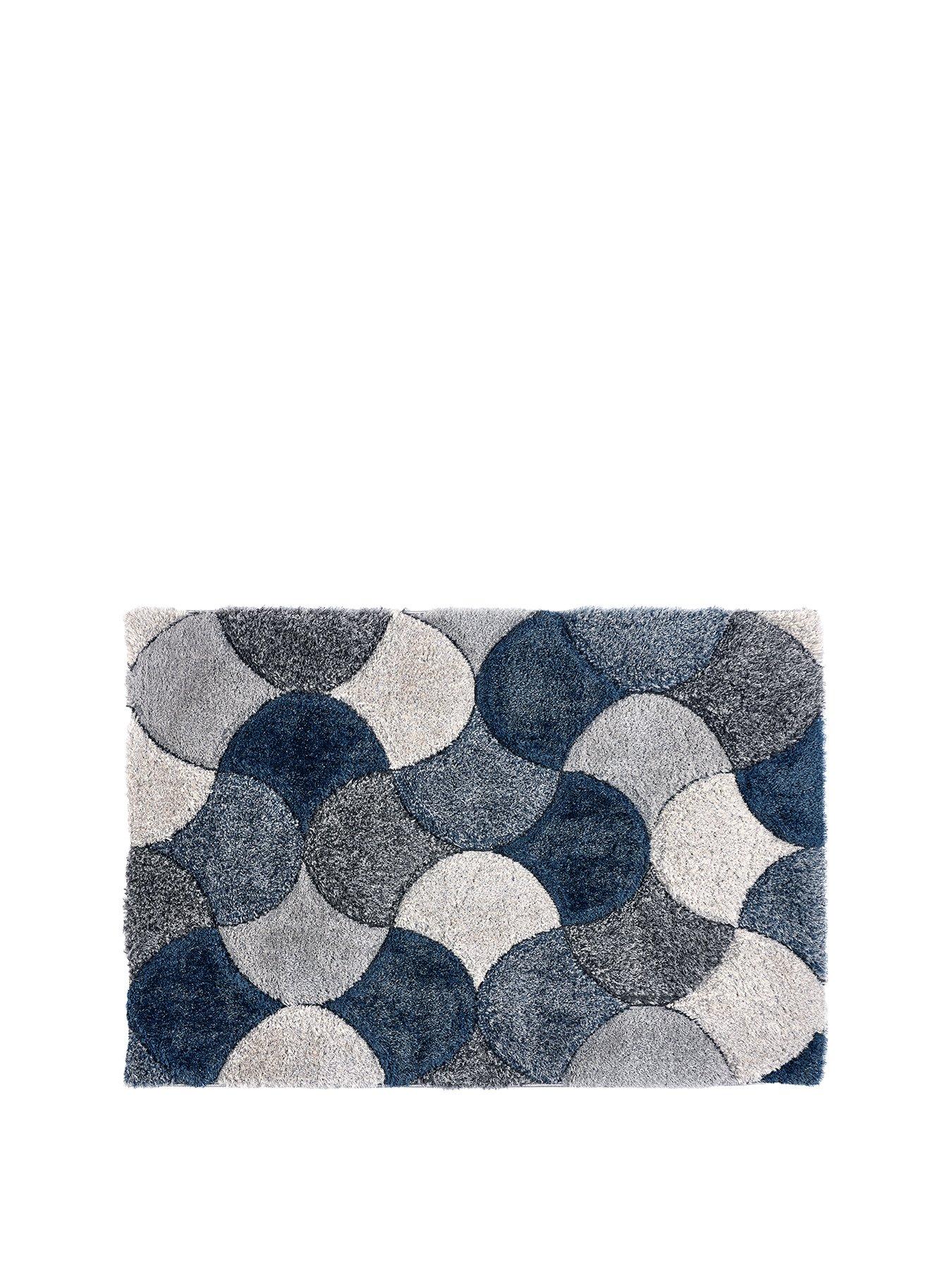 Image 2 of 4 of The Very Collection Premium 3d Scallop Shaggy&nbsp;Rug - Navy