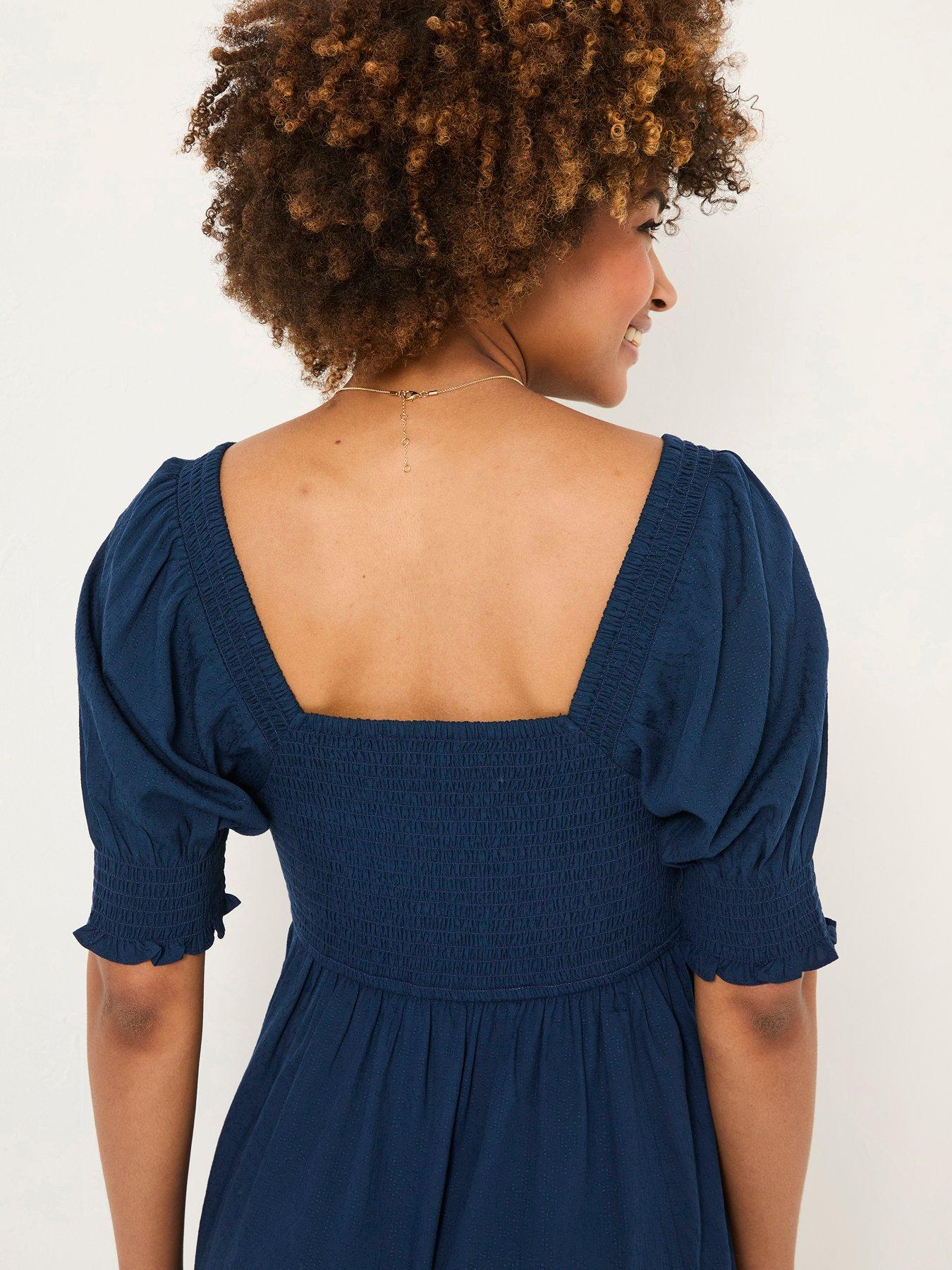 Image 2 of 6 of FatFace Bloom Midi Dress - Blue