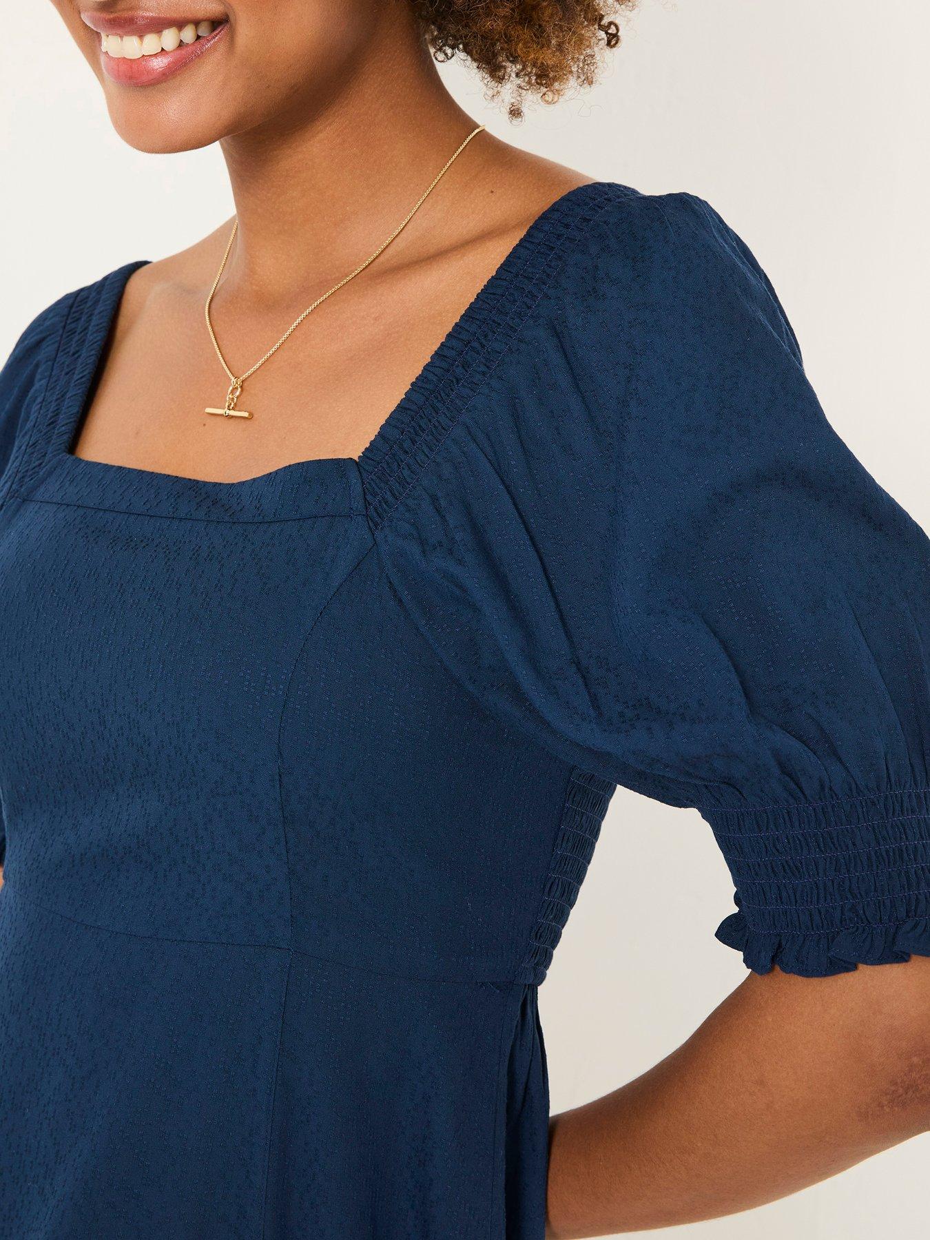 Image 5 of 6 of FatFace Bloom Midi Dress - Blue
