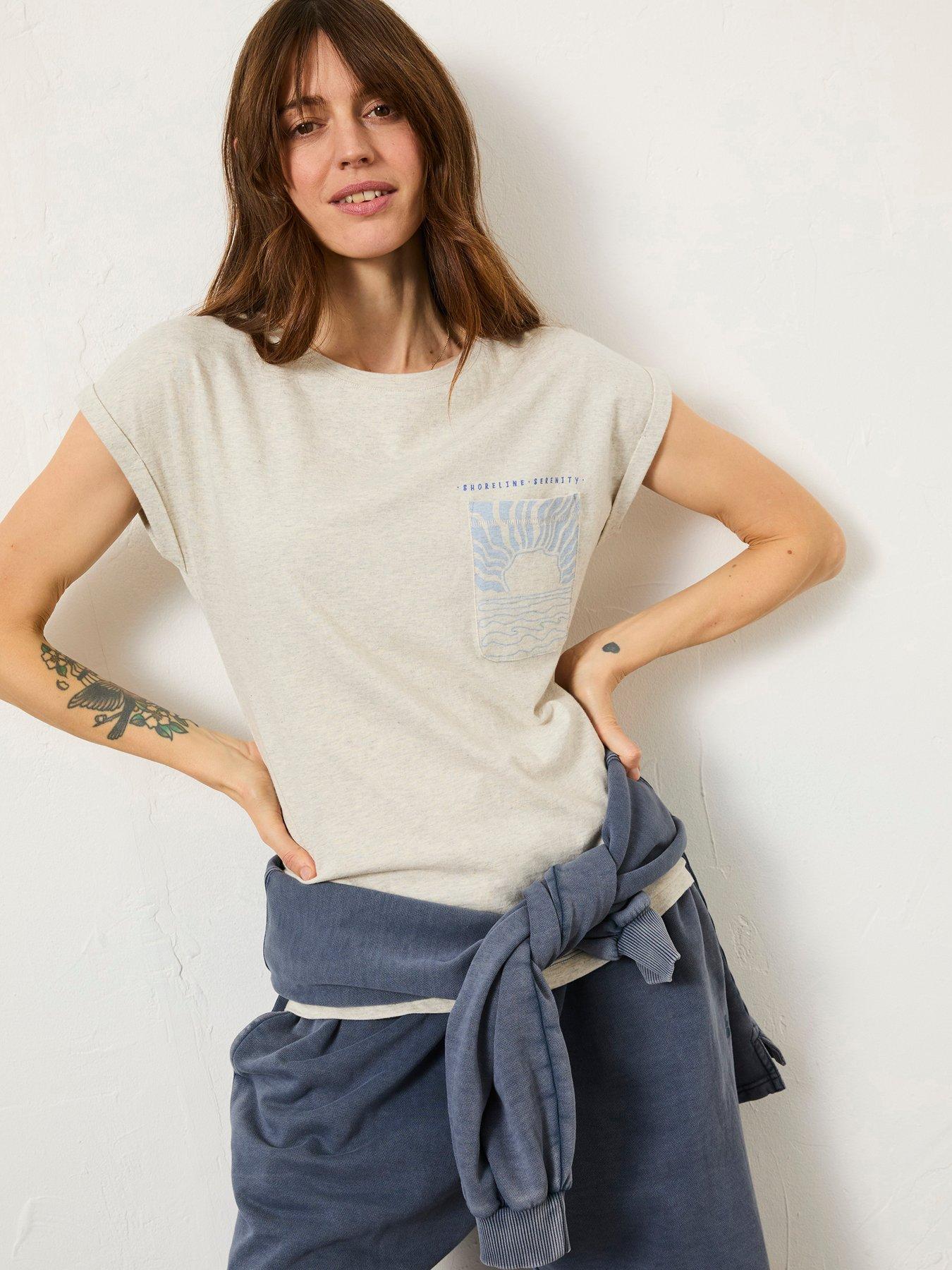 undefined Sea Graphic T-Shirt - Grey