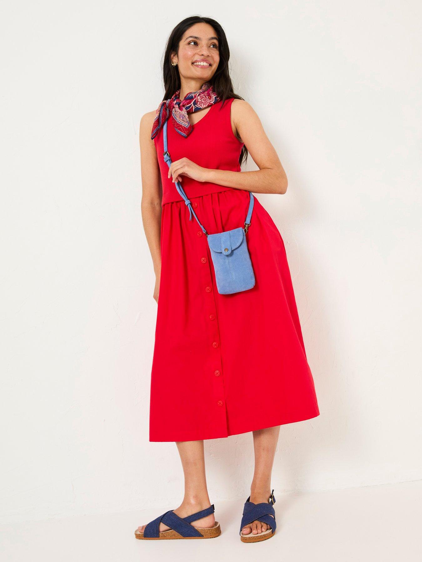 undefined Sal Midi Dress - Red