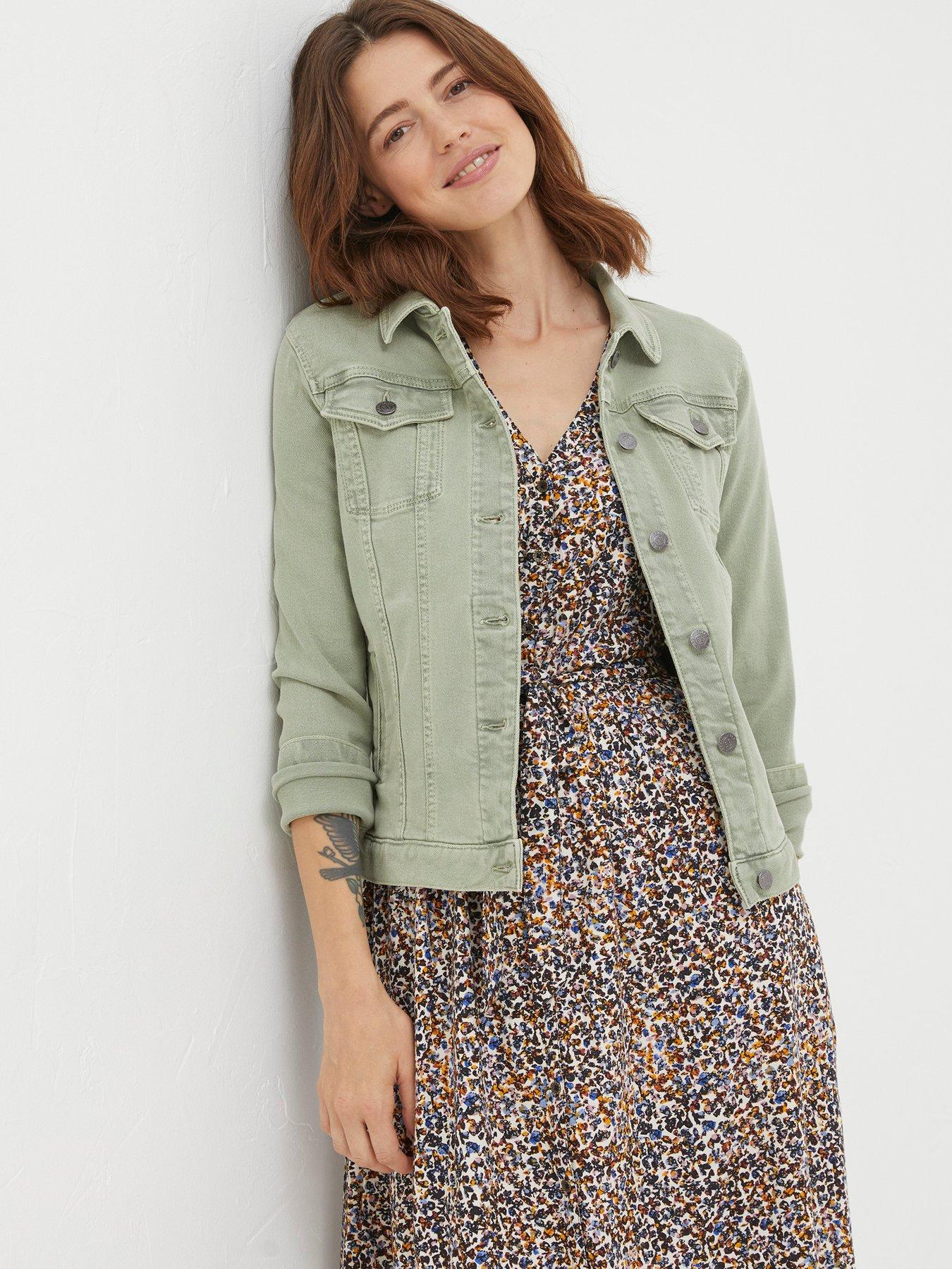 undefined Tasha Denim Jacket - Light Green