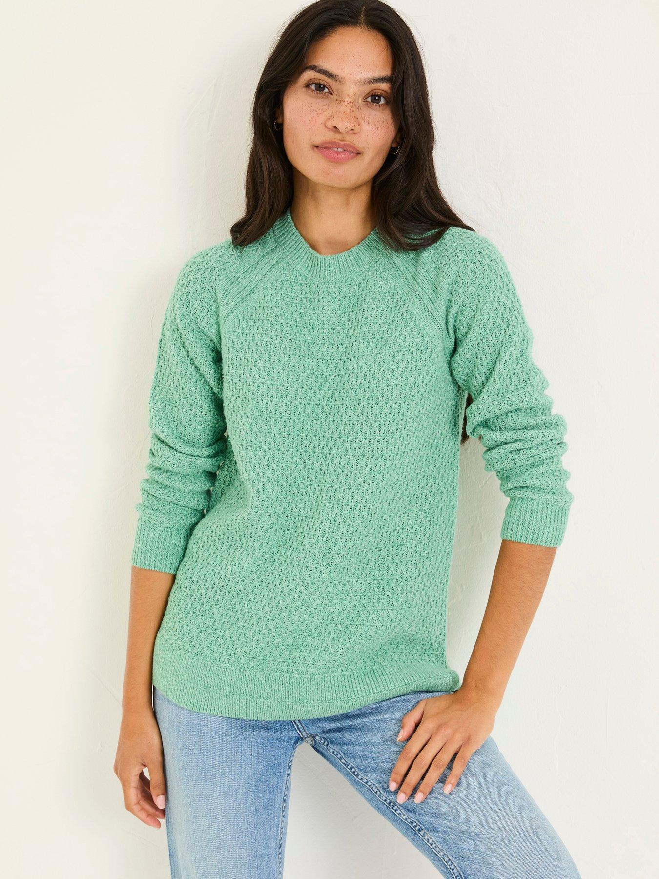 undefined Ella Textured Jumper - Green
