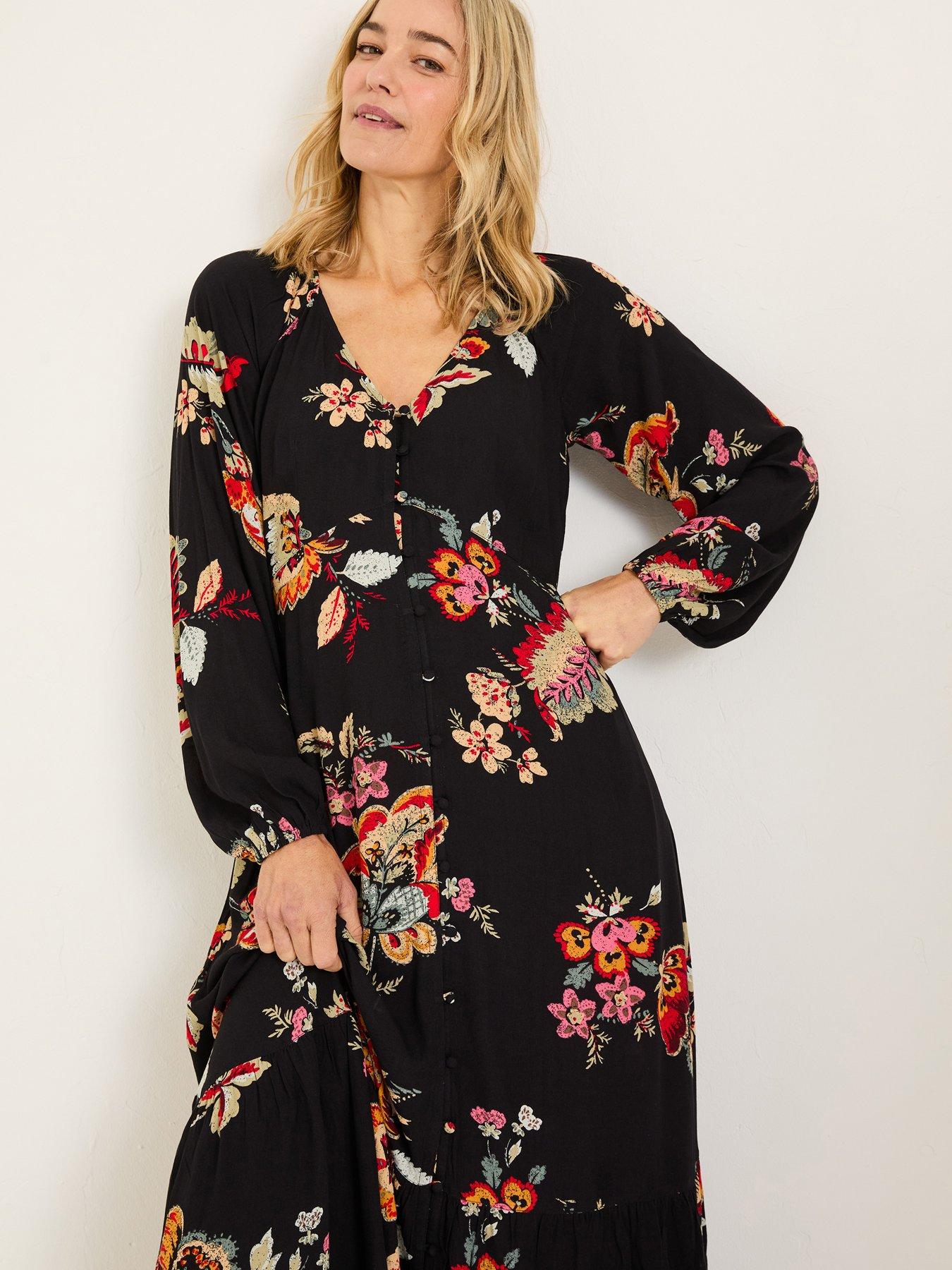 undefined Emma Midi Dress - Black