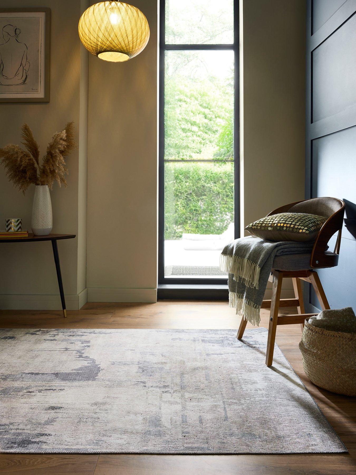 undefined Washable Abstract Rug - Multi