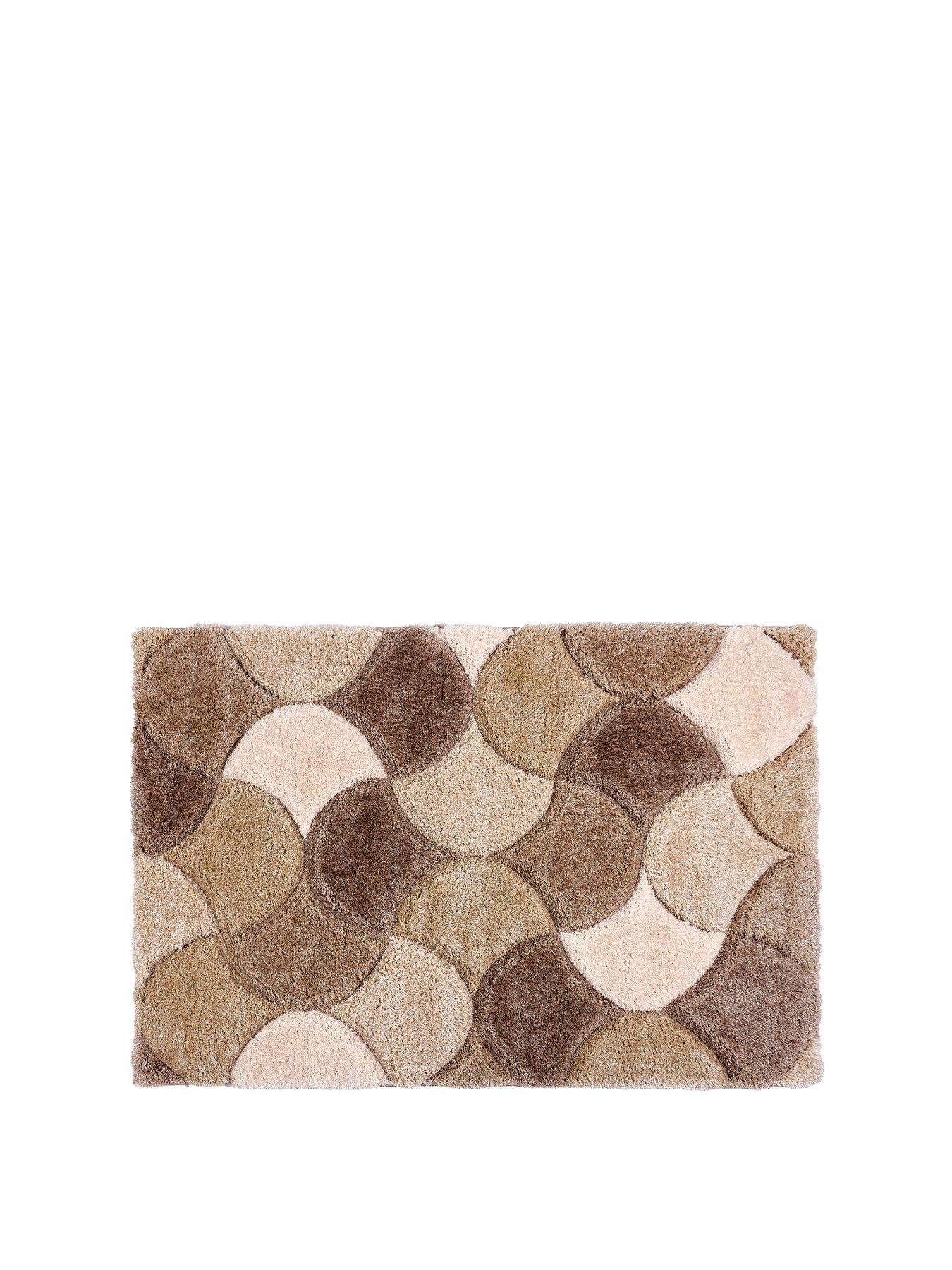 Image 2 of 5 of Very Home Premium 3d Scallop Shaggy Beige Rug