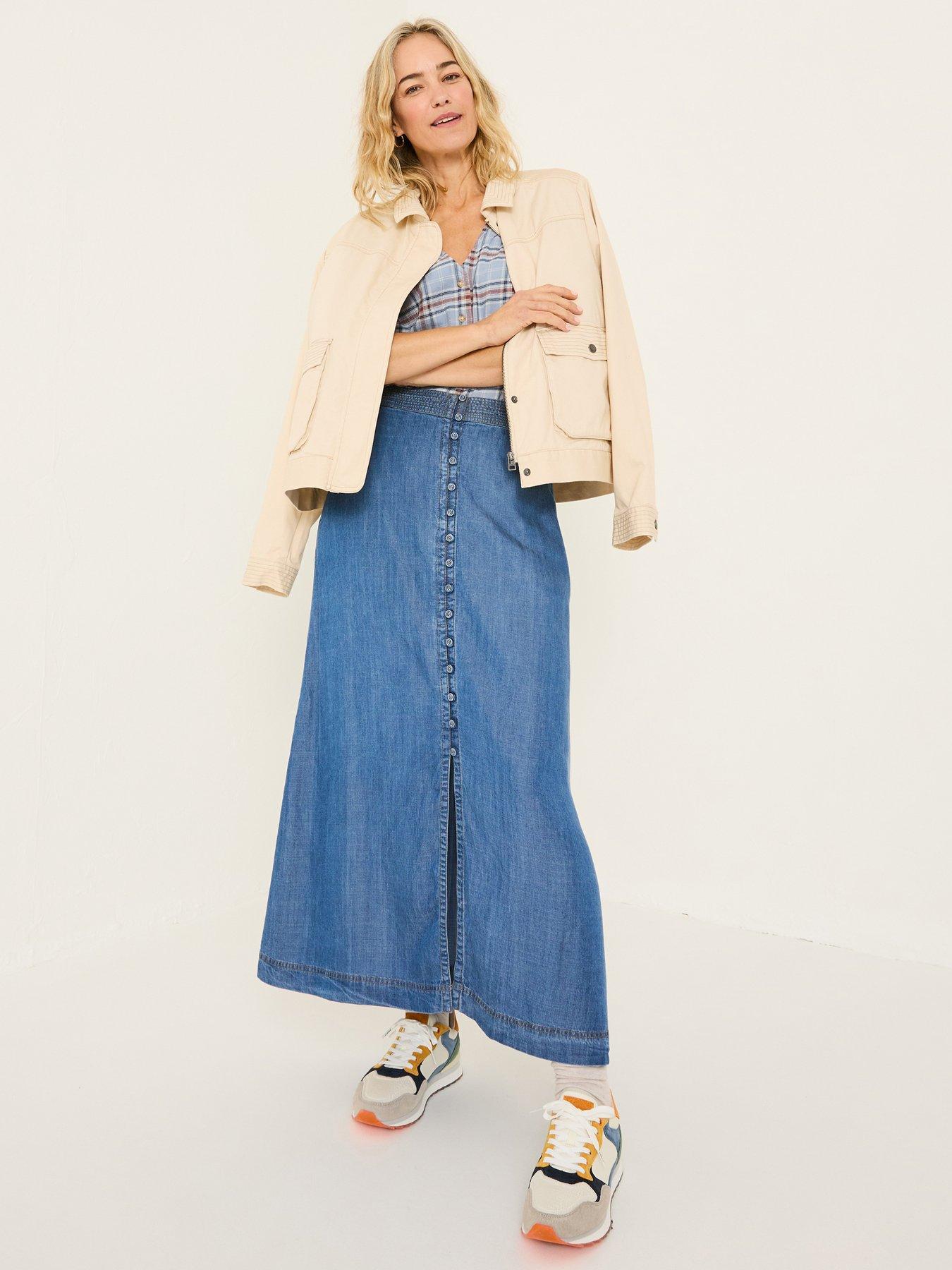undefined Arabella Midi Skirt - Blue