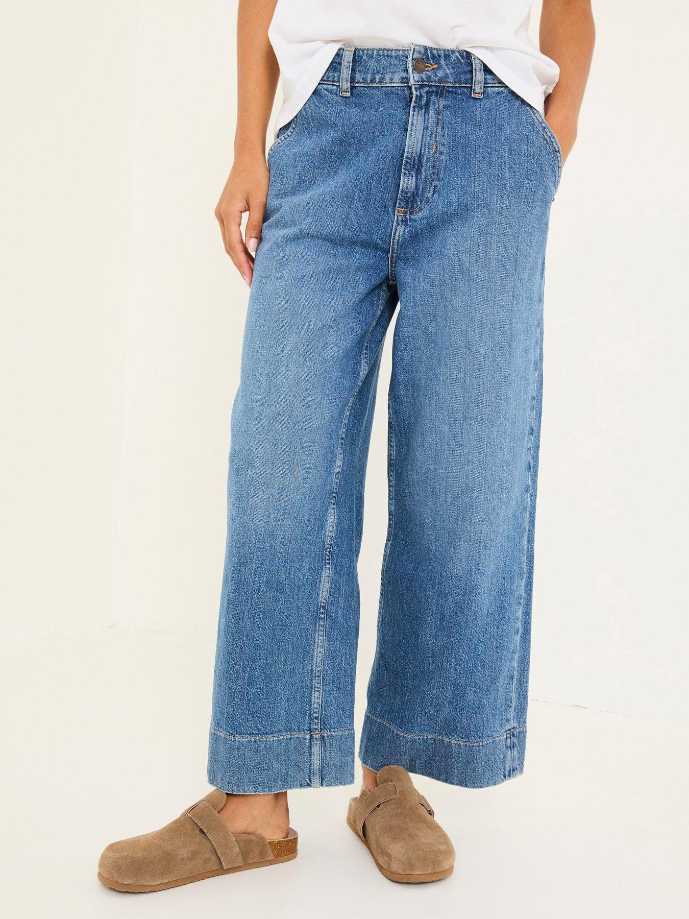 undefined Hove Wide Leg Crop - Blue