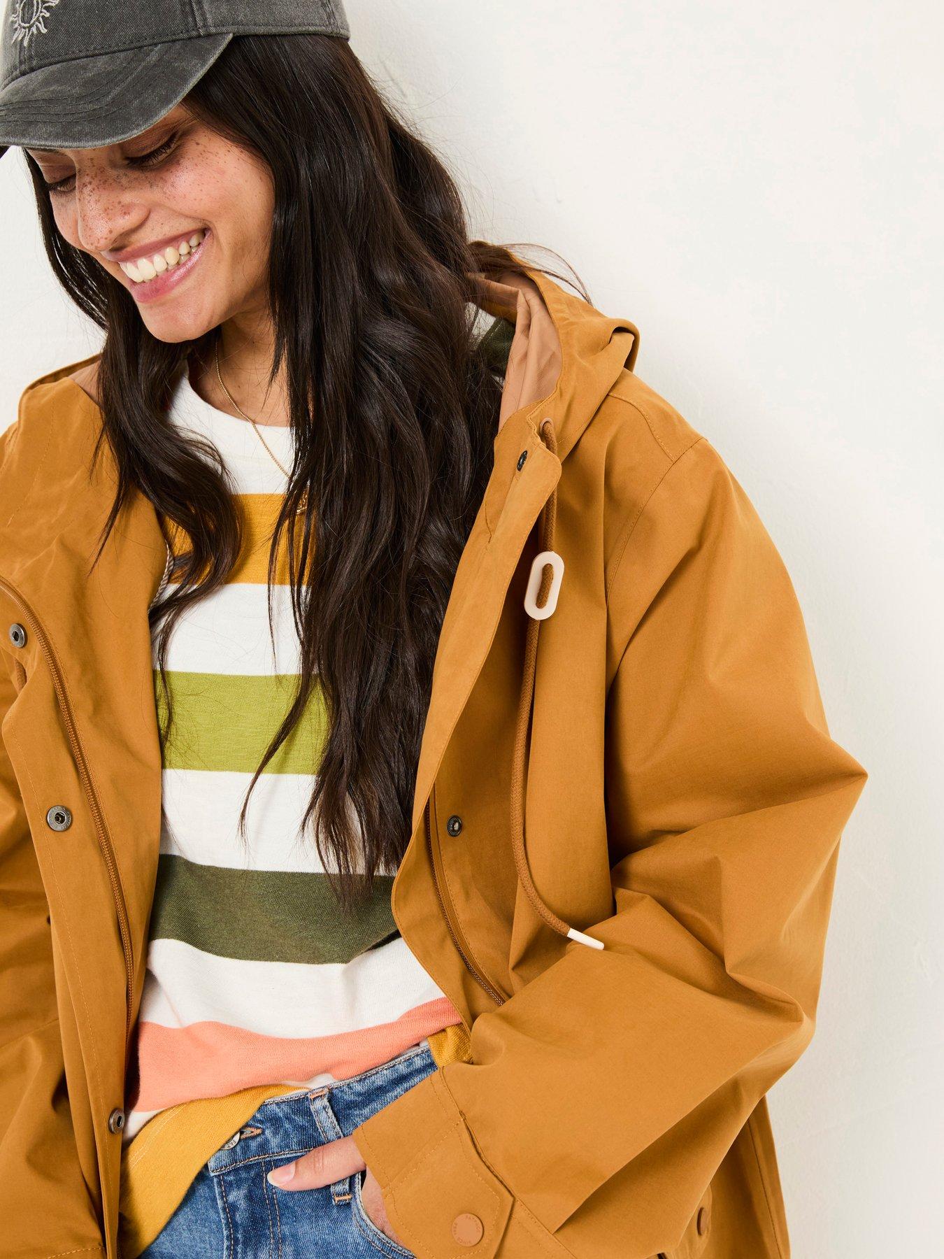undefined Tan Waterproof Coat - Brown