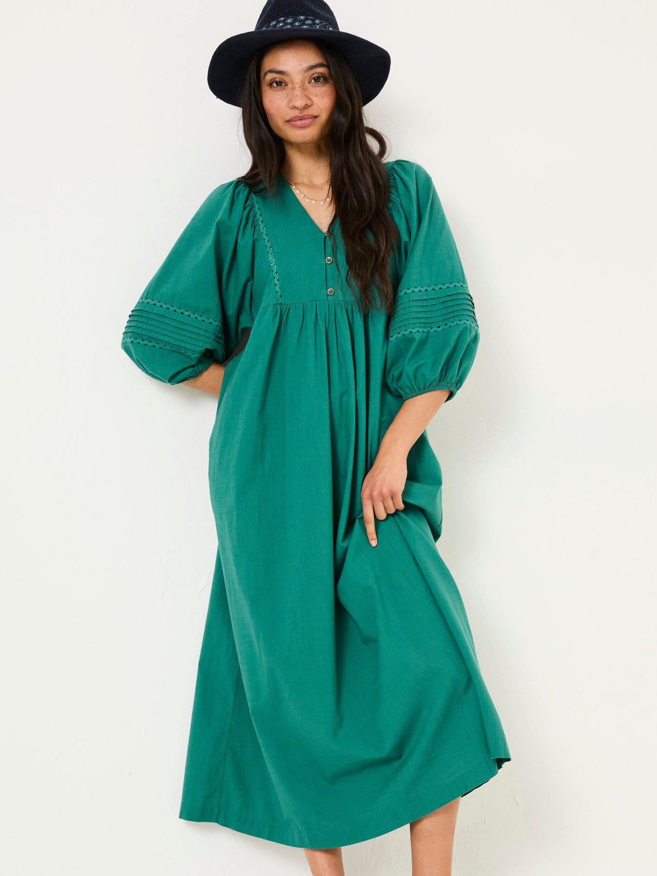 undefined Jess Midi Dress - Green