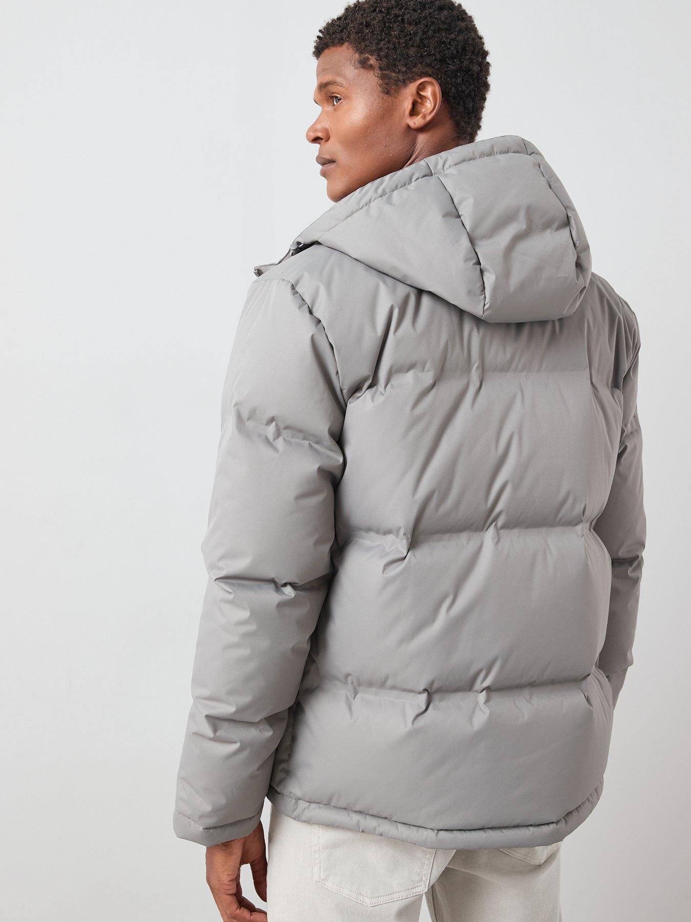 Image 2 of 7 of The Very Collection Feather And Down Heat Sealed Midweight Padded Jacket - Graphite Grey
