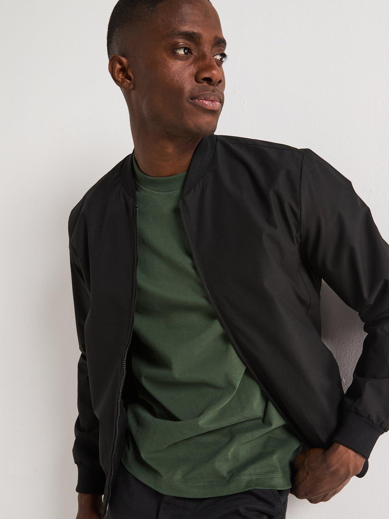 The Very Collection Shower Resistant Bomber Jacket - Black