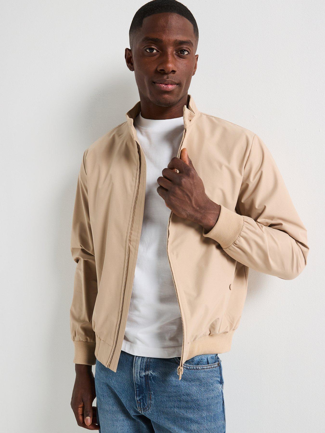 undefined Harrington Jacket - Beige
