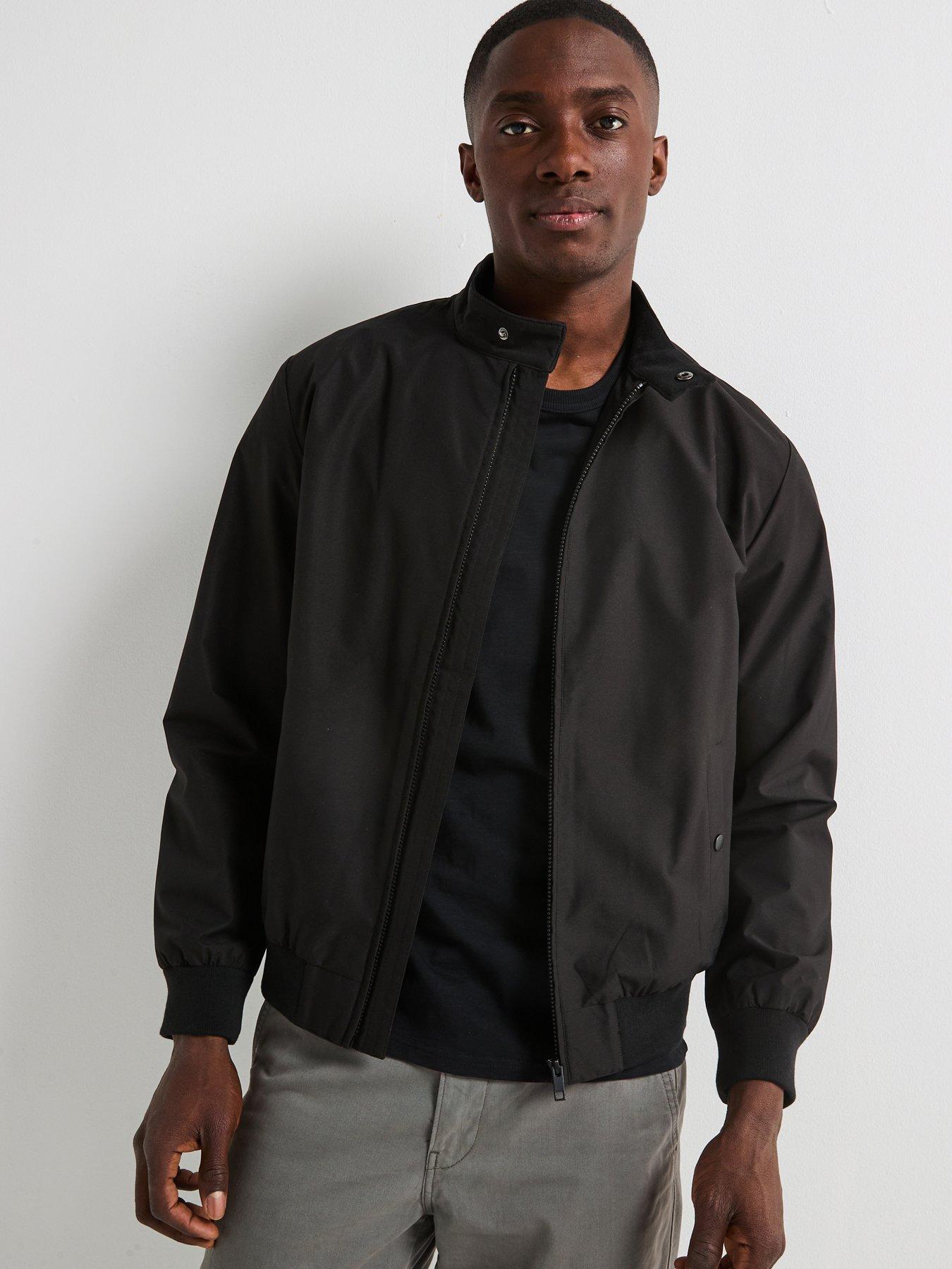 undefined Shower Resistant Harrington Jacket - Black