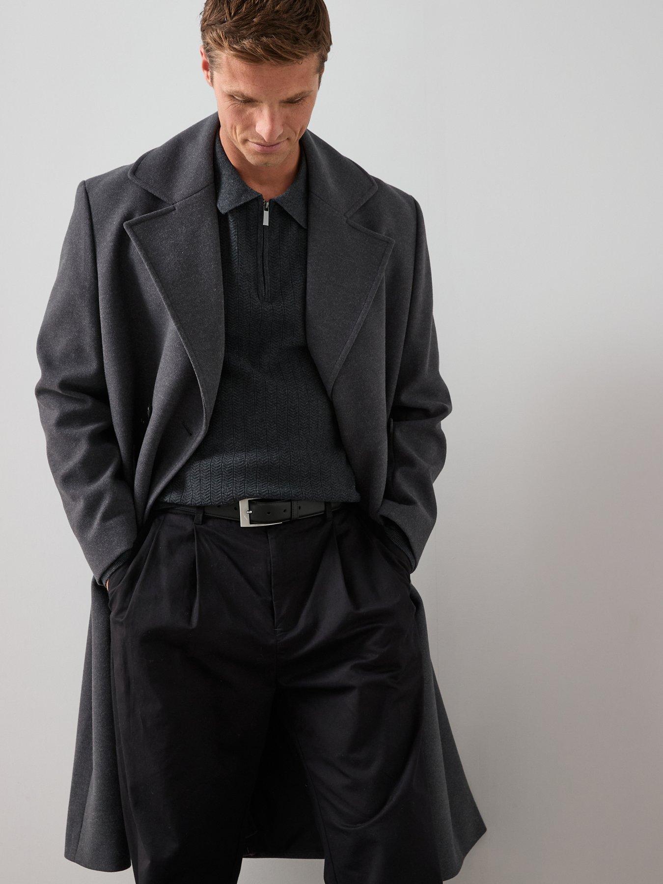 Image 5 of 6 of The Very Collection Cotton Rich Textured 1/4 Zip - Charcoal