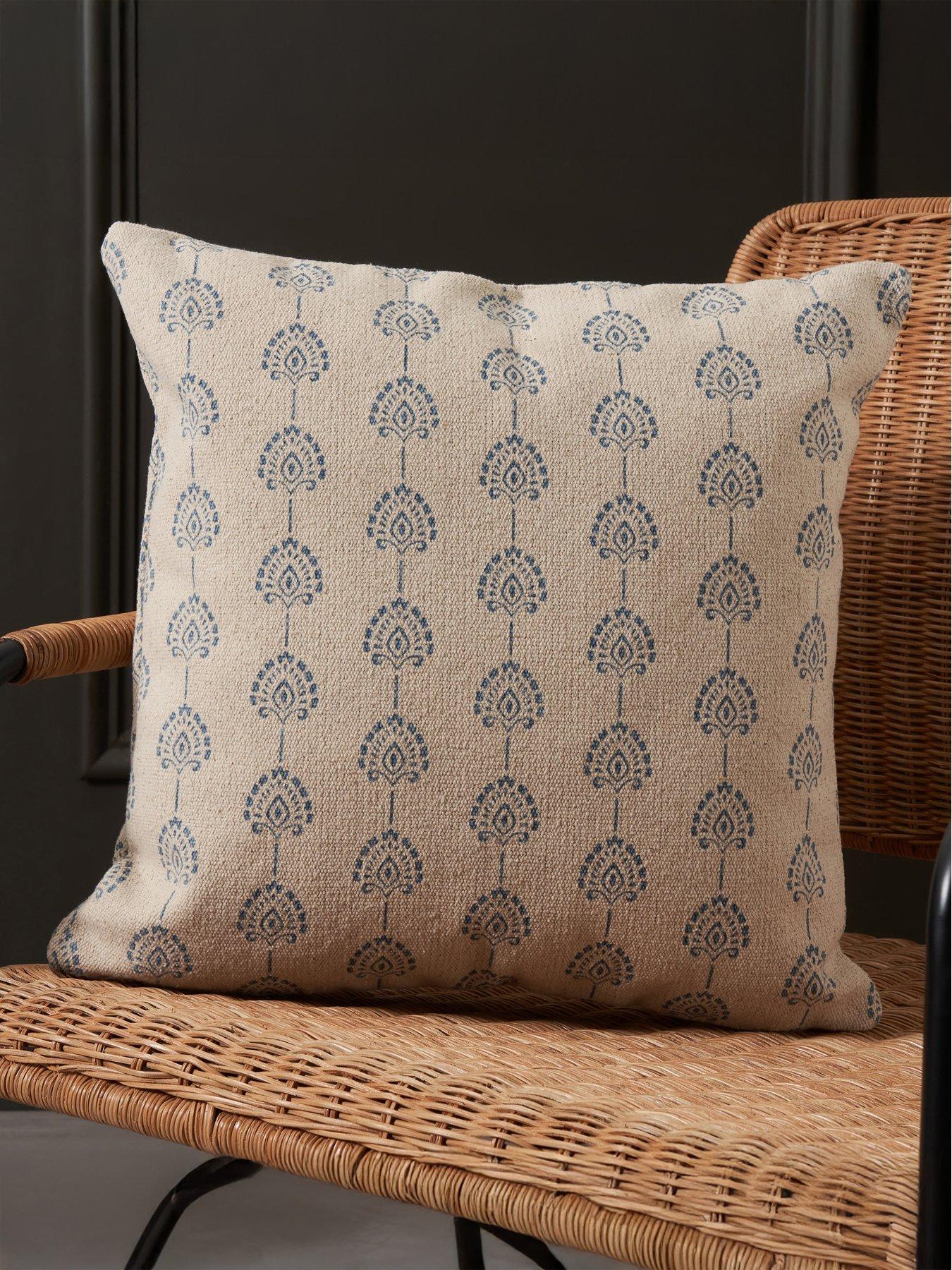 Very Home Block Print Cushion