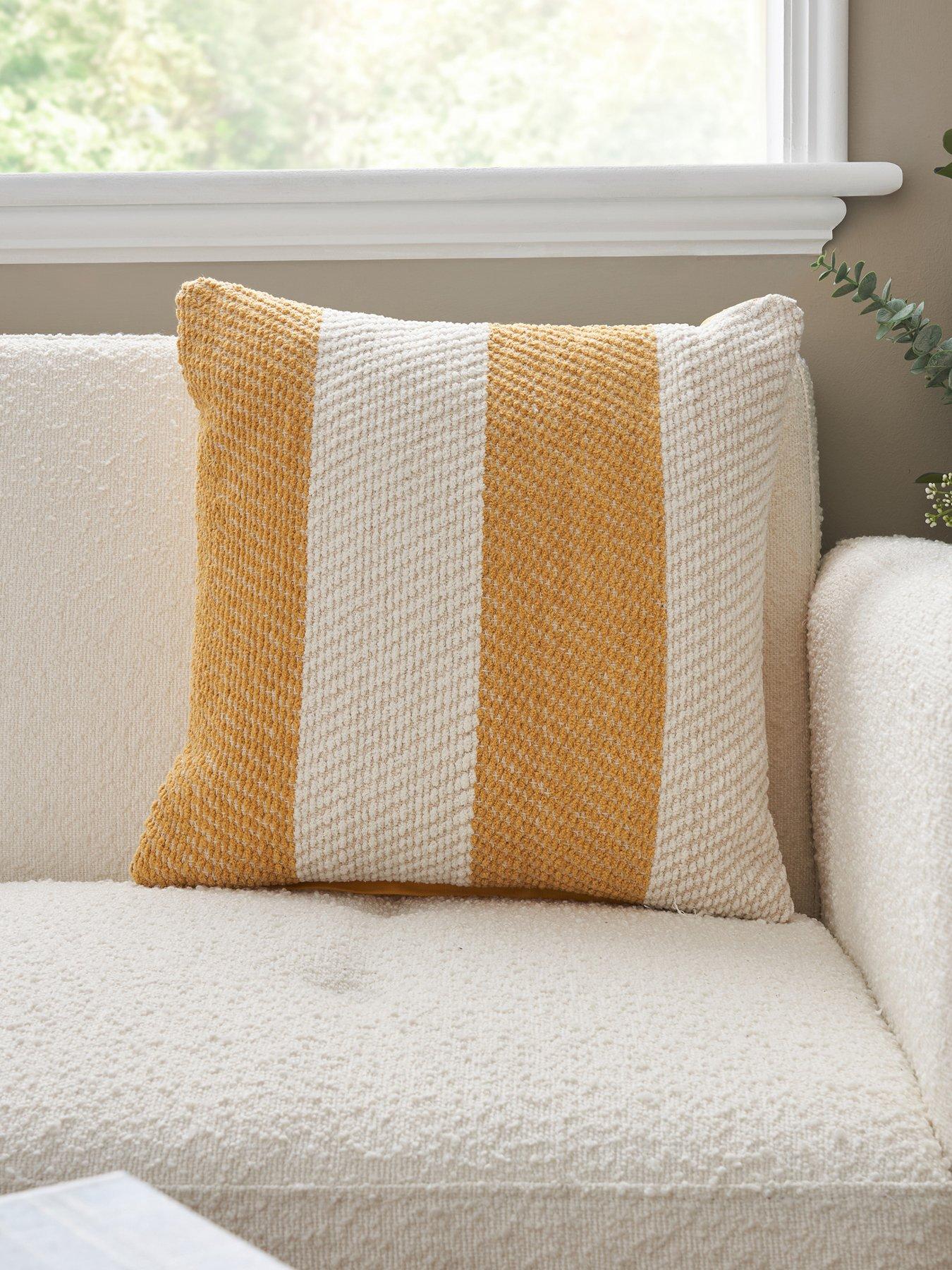 very-home-herringbone-chenille-cushion
