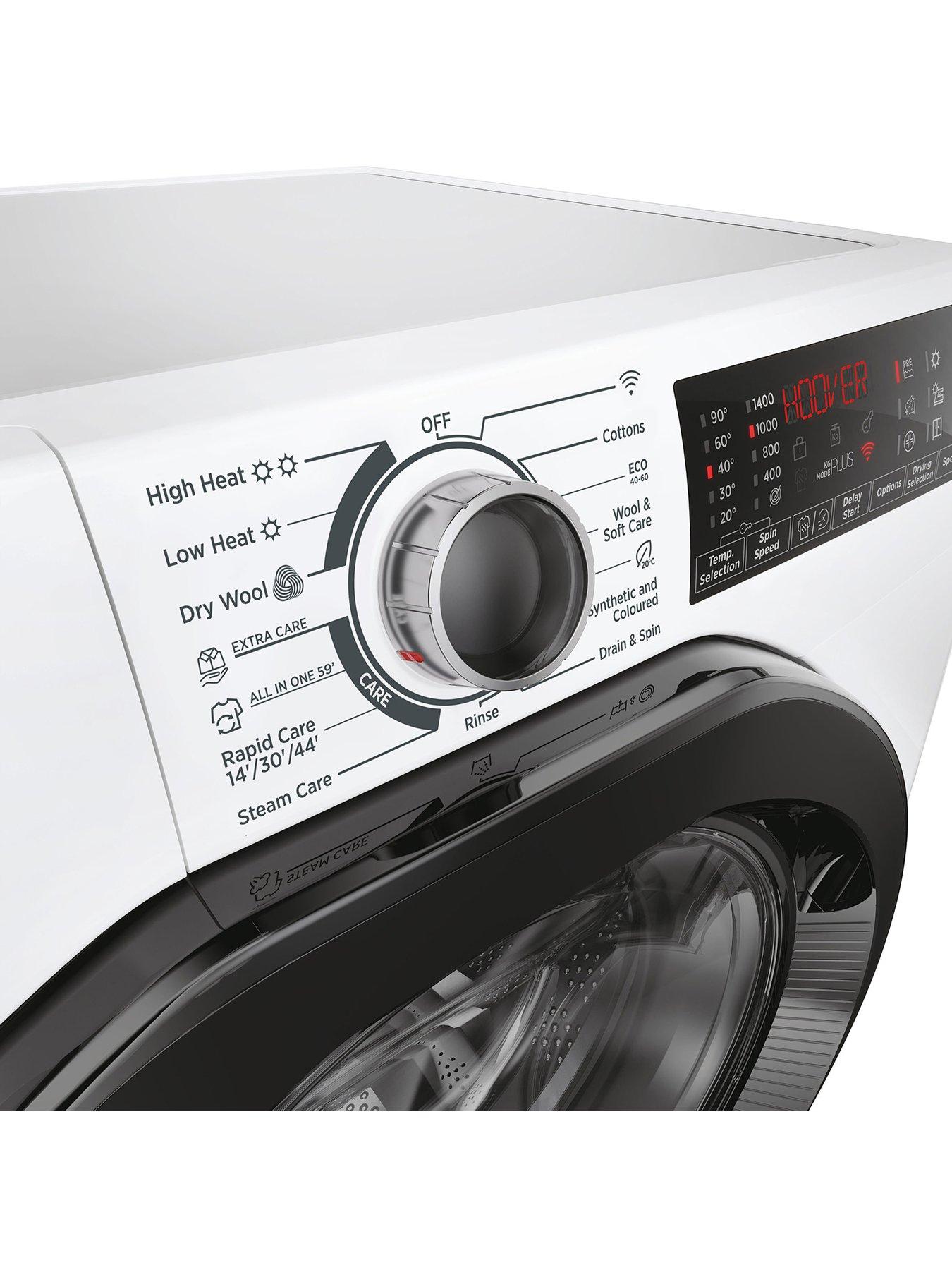 Image 4 of 7 of Hoover H-WASH&amp;DRY 350 H3DPS4866TAMB-80 8kg / 6Kg Washer Dryer, 1400 spin, D Rated - White