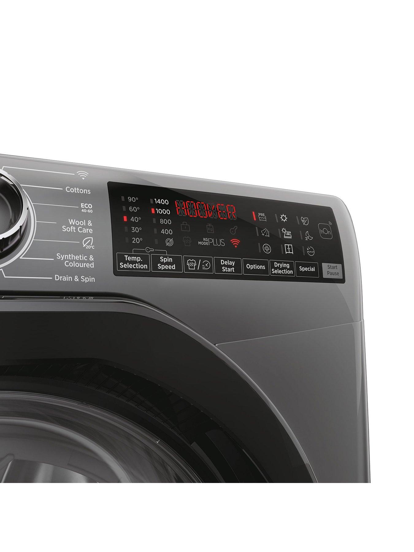 Image 3 of 7 of Hoover H-WASH&amp;DRY 350 H3DPS4966TAMBR80 9/6kg Washer Dryer, 1400 Spin, Wifi, A Wash / D Dry - Graphite