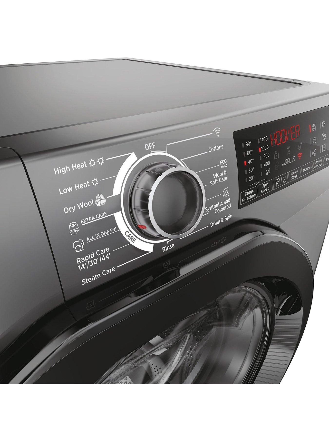 Image 4 of 7 of Hoover H-WASH&amp;DRY 350 H3DPS4966TAMBR80 9/6kg Washer Dryer, 1400 Spin, Wifi, A Wash / D Dry - Graphite