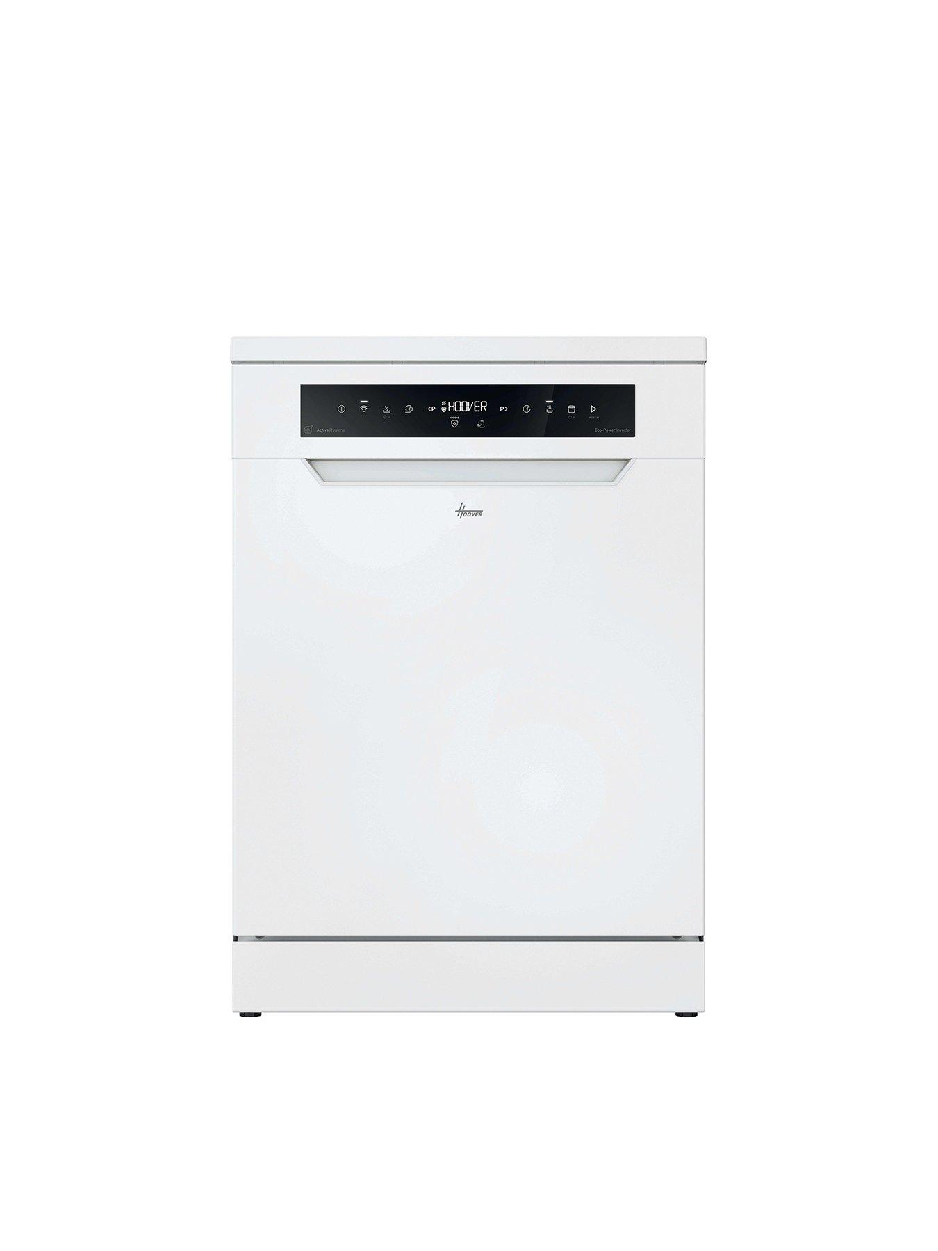 Hoover H-DISH 700 HF 6B4S1PW-80 Full Size Dishwasher, 16 Place Settings, Wifi, White, B Rated