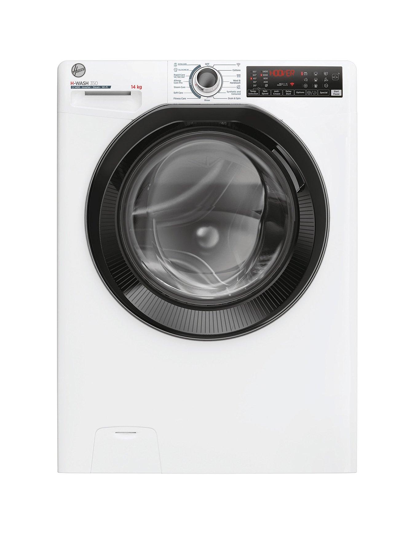 Hoover: H-WASH 350 H3WPS4146TAMB-80 14kg Washing Machine, A-rated, Wi-fi, 1400 rpm - White