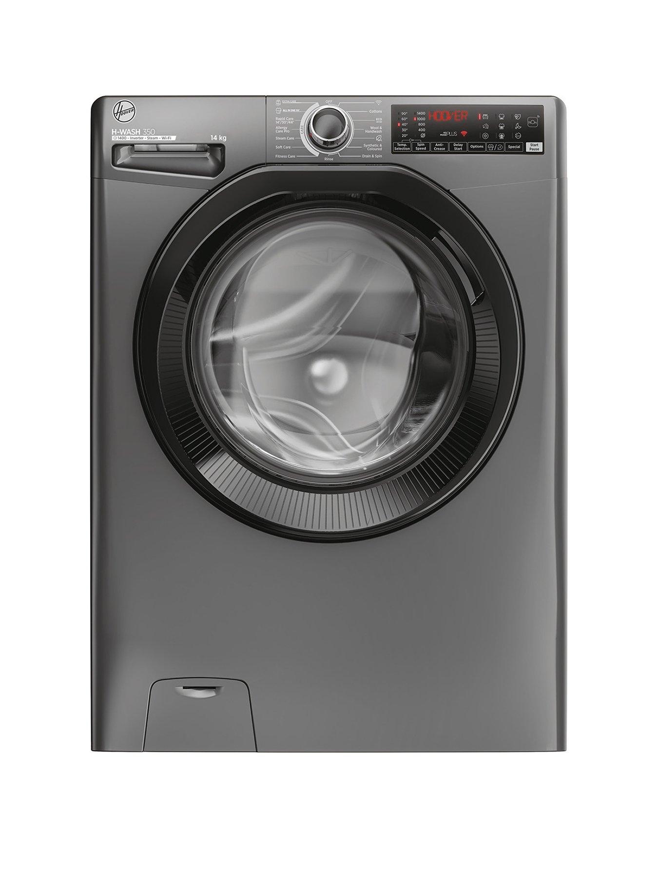 Hoover H-Wash 350 H3Wps4146Tambr80 14Kg Washing Machine, A-Rated, Wi-Fi, 1400 Rpm - Graphite