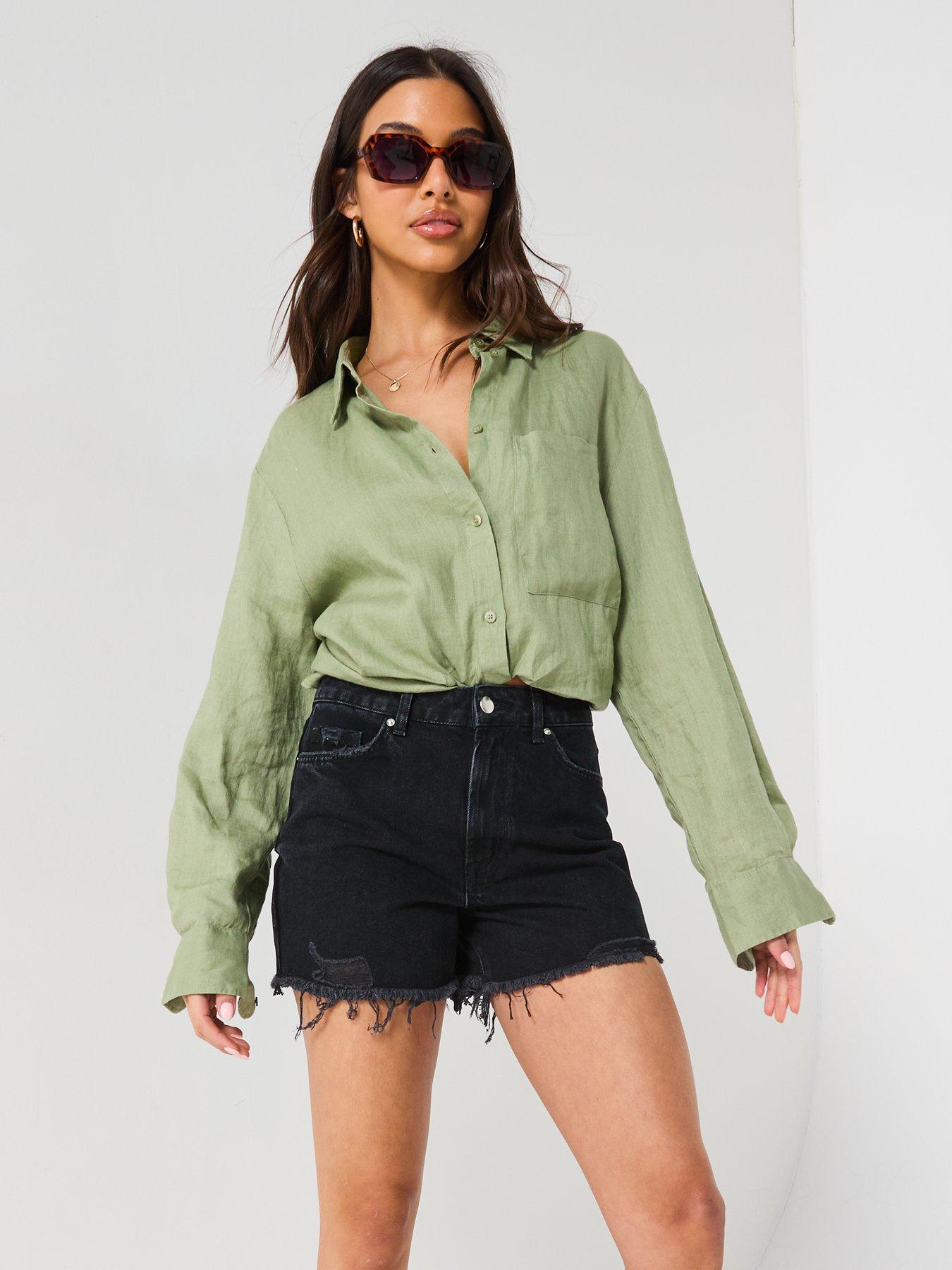 High Waisted, V Front Shorts (NP) main image 1