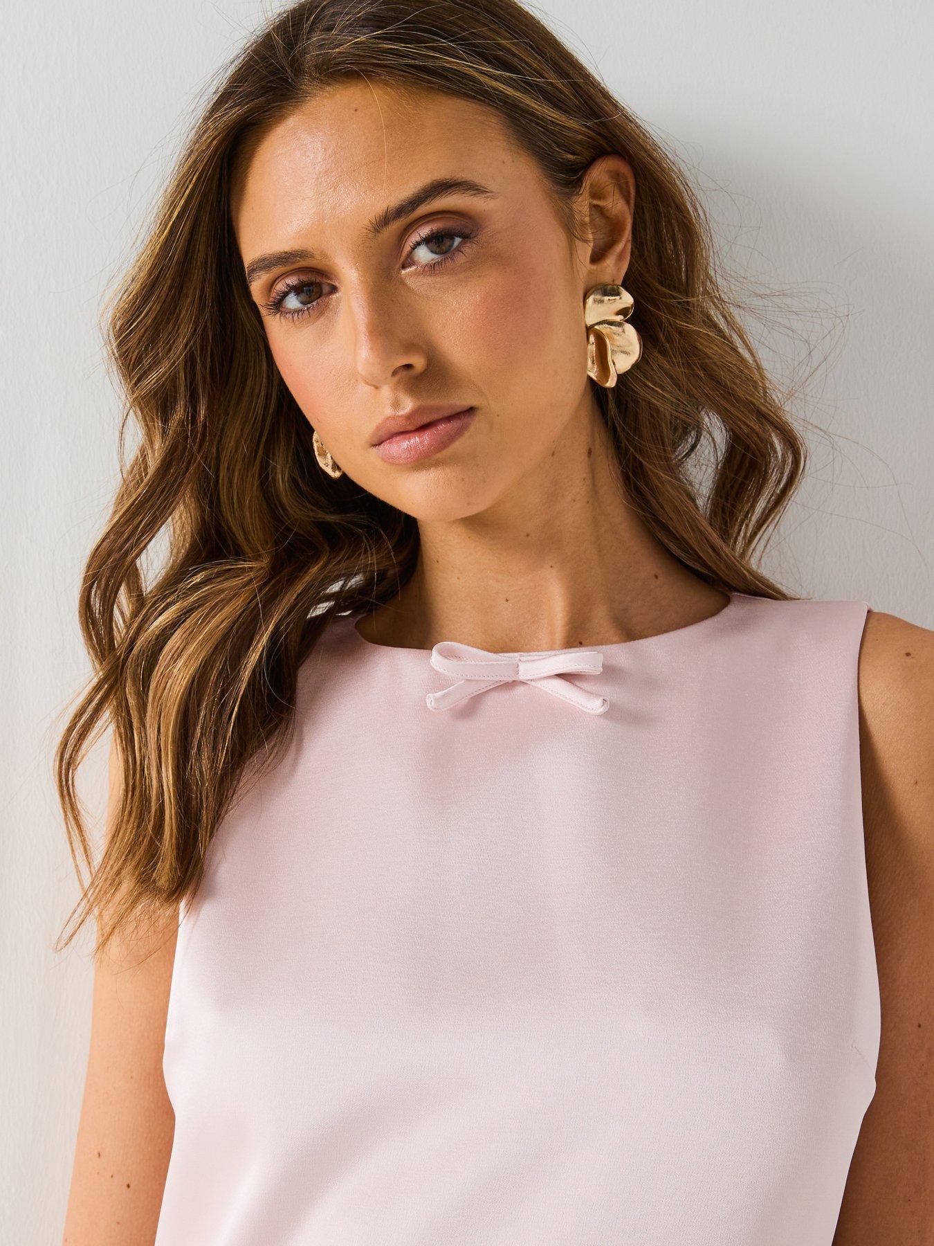 Image 6 of 6 of Six Stories Mini Mod Bow Dress