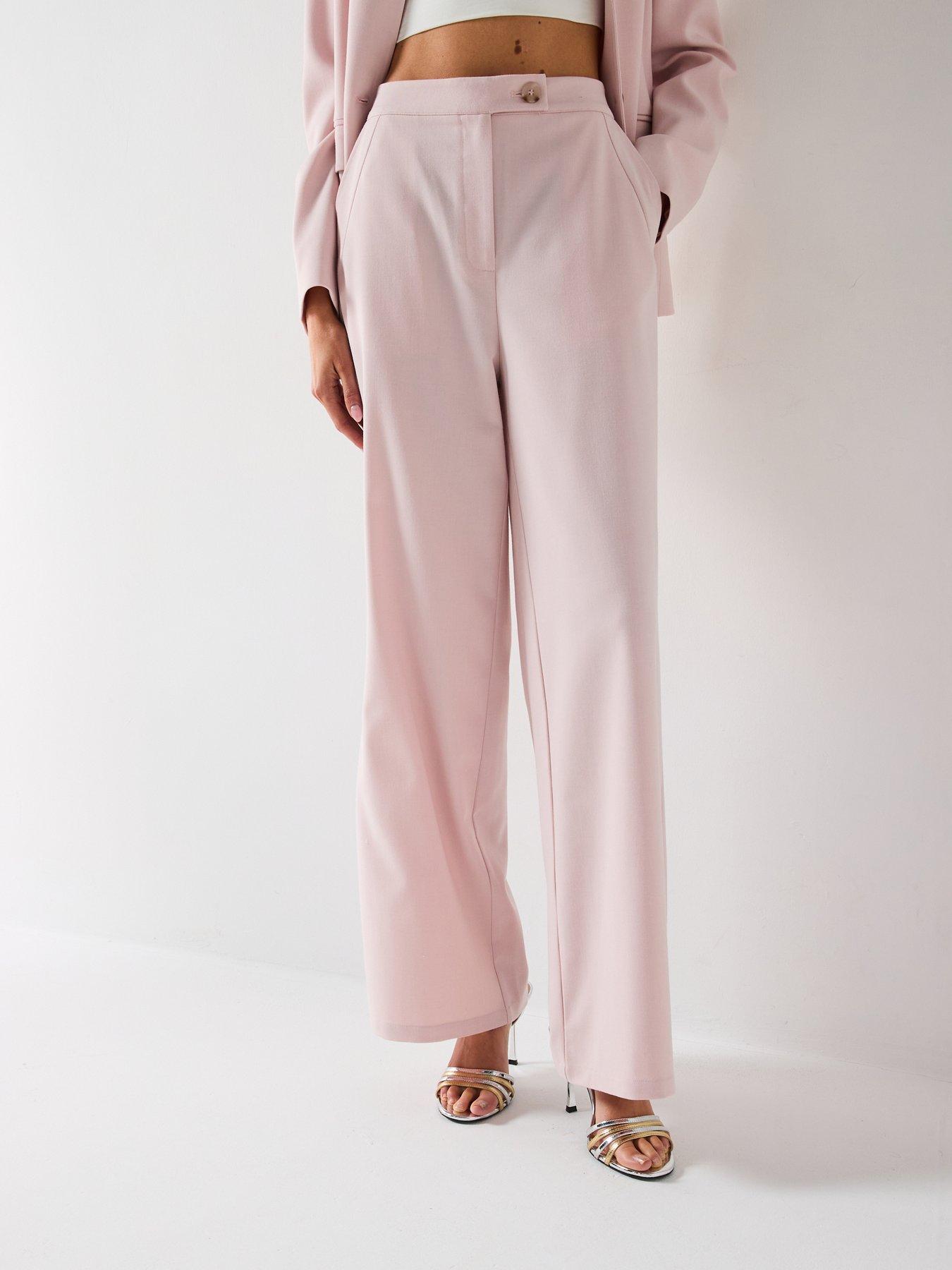 undefined Pleat Detail Tailored Wide Leg Trouser