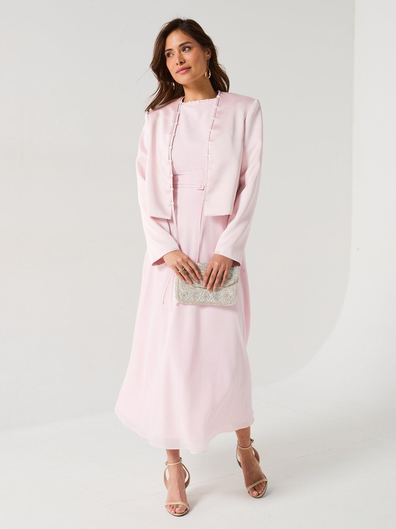 undefined Tailored Trim Detail Satin Jacket