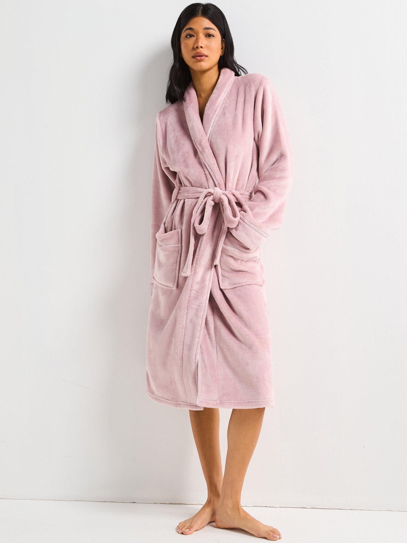 undefined Supersoft Contrast Piping Dressing Gown
