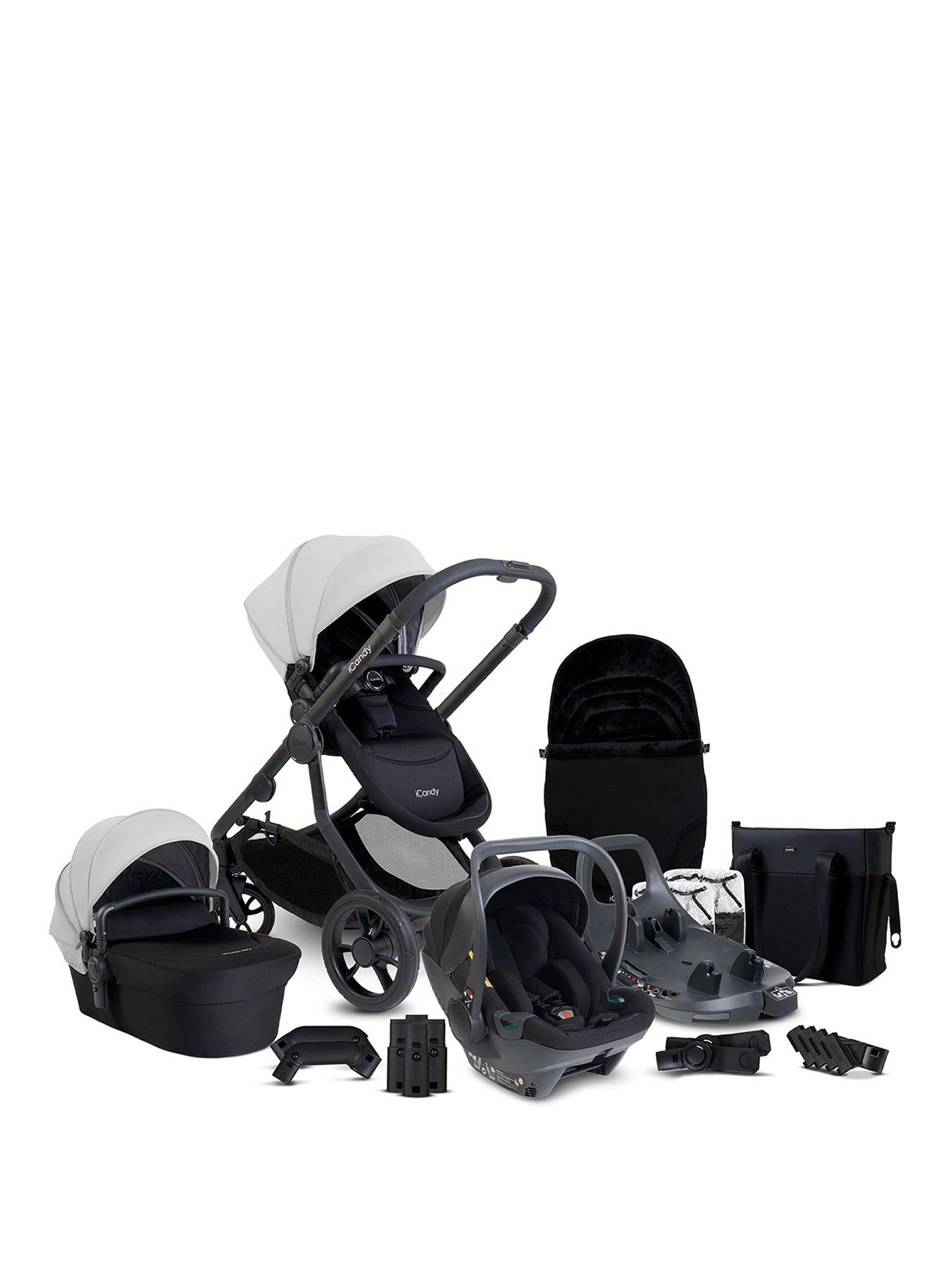iCandy Orange 4 Travel System with Cocoon 360 Car Seat, Glacier