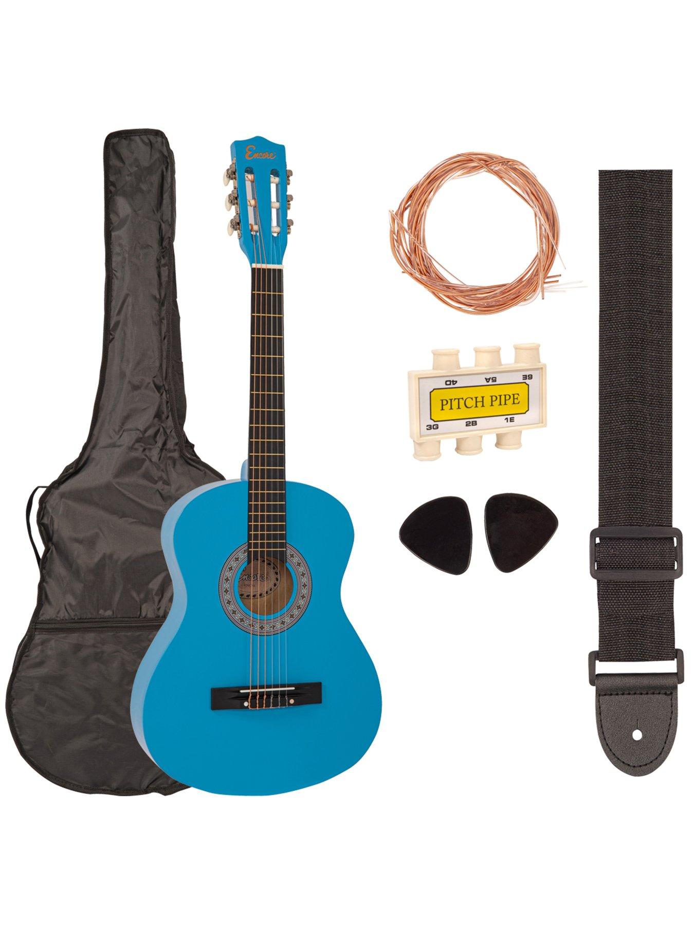 Image 3 of 7 of Encore 3/4 Size Classic Guitar Pack - Blueburst