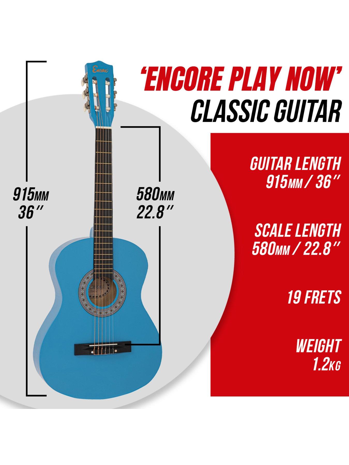 Image 7 of 7 of Encore 3/4 Size Classic Guitar Pack - Blueburst