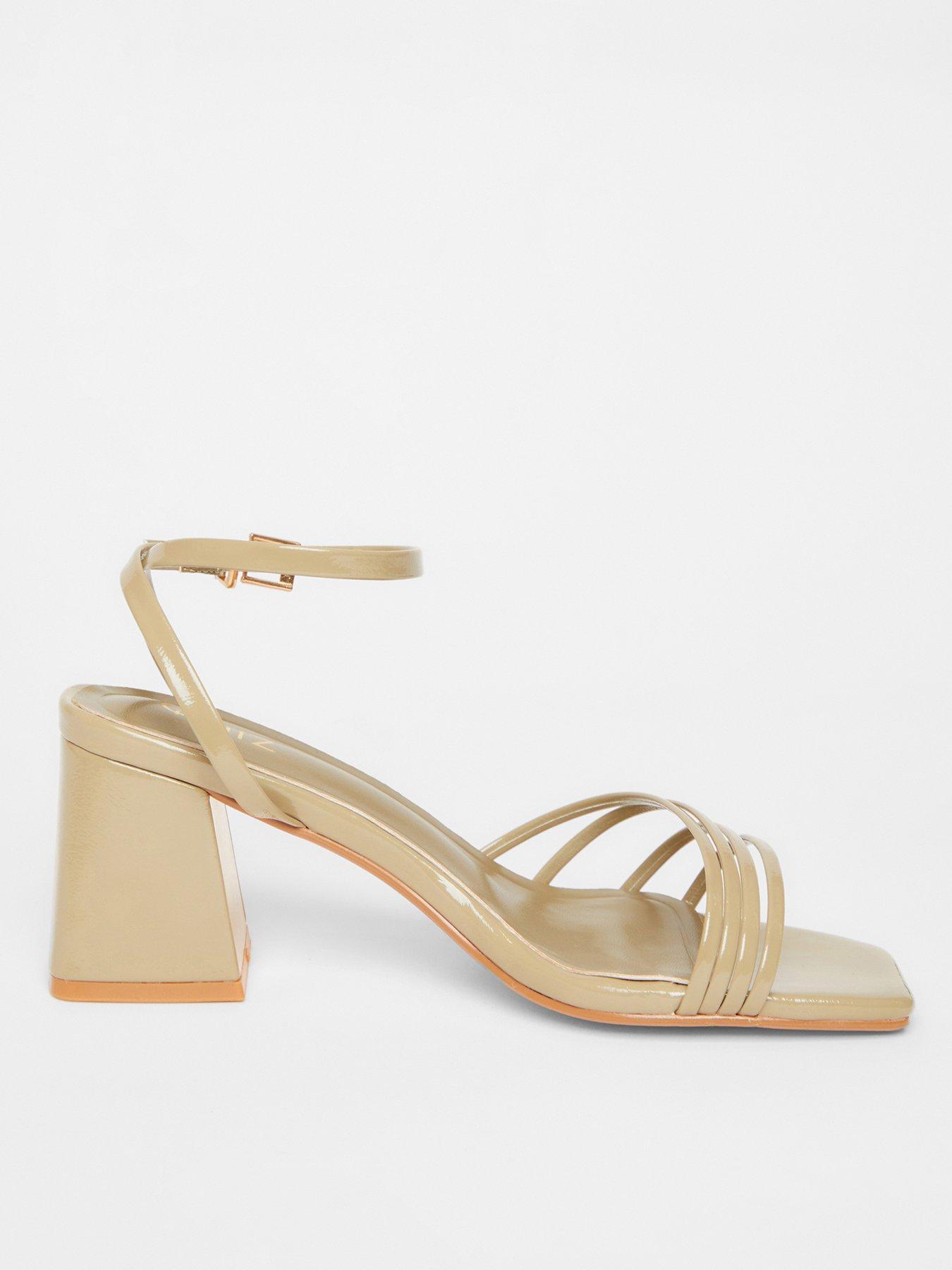 undefined Khaki Strappy Heels