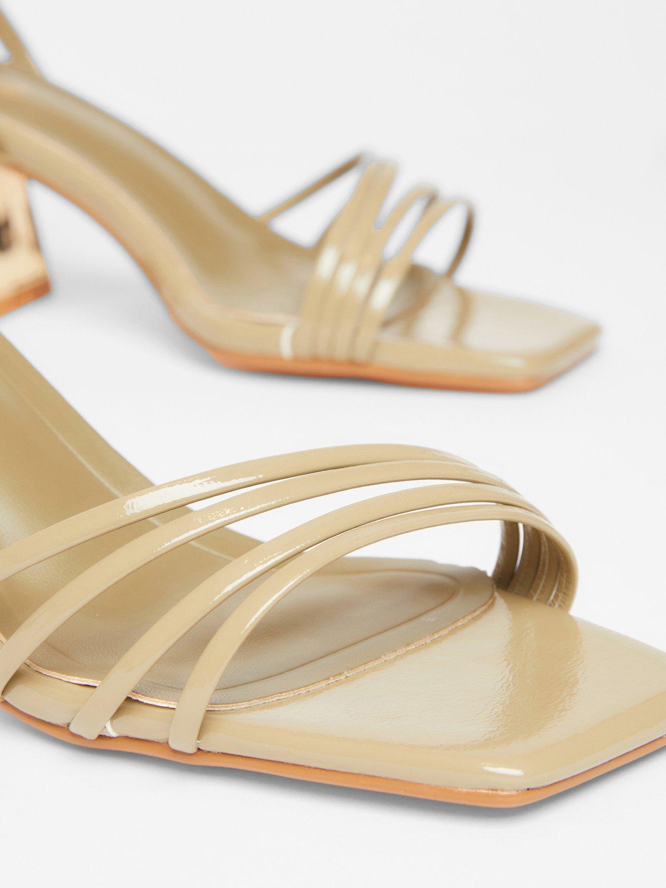 Image 5 of 5 of Quiz Khaki Strappy Heels