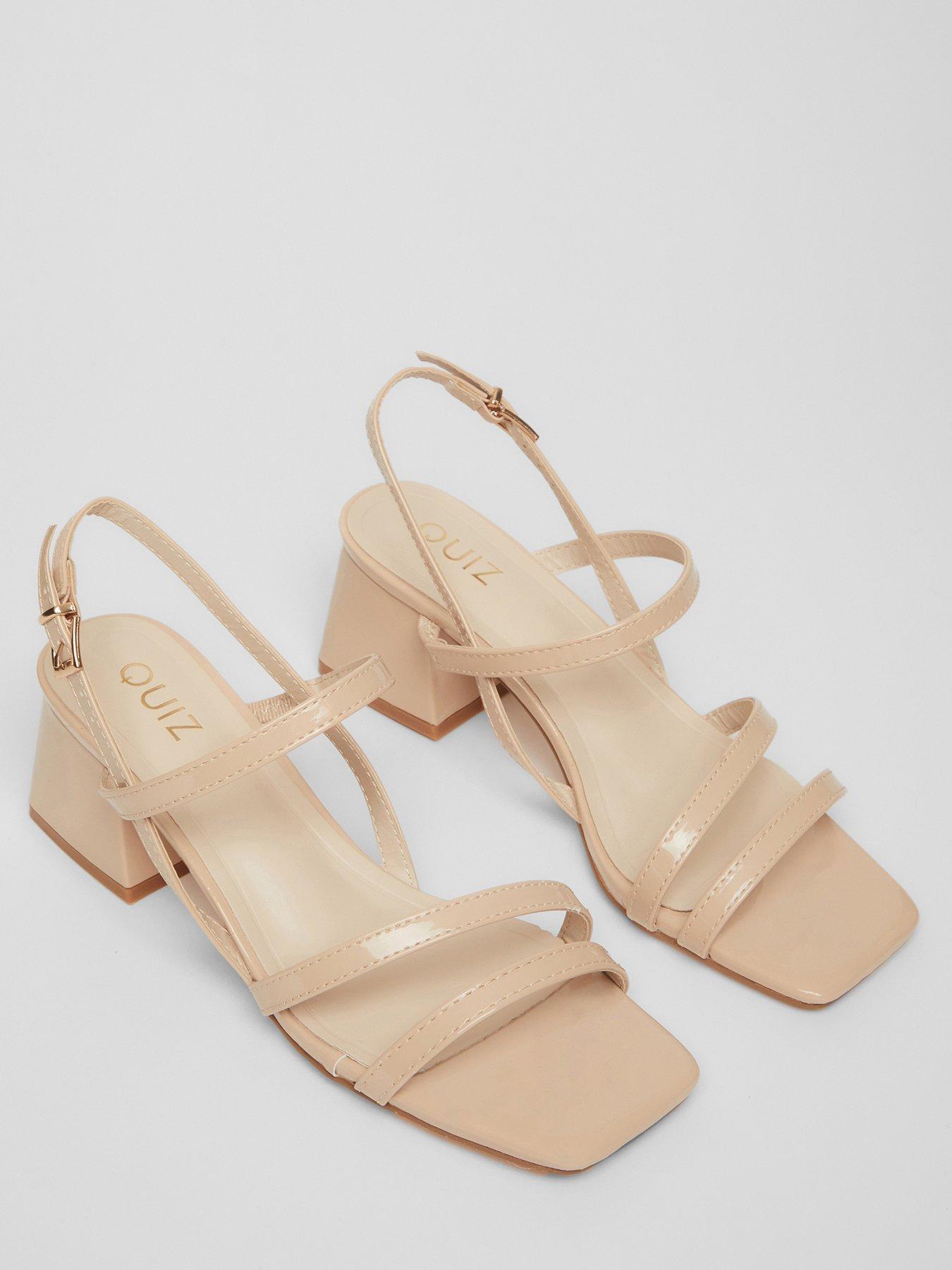 Image 4 of 5 of Quiz Nude Sling Back Heeled Sandal