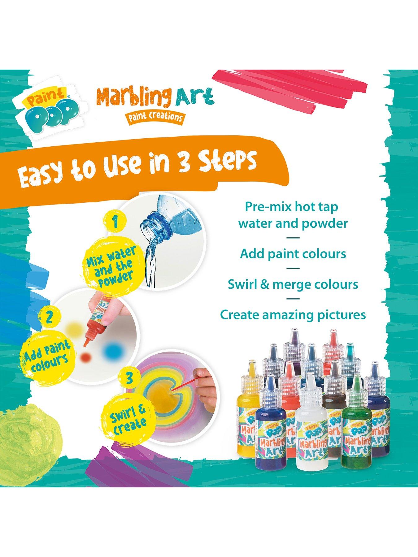 Image 5 of 8 of Paint Pop Marbling Set x 12 Paints