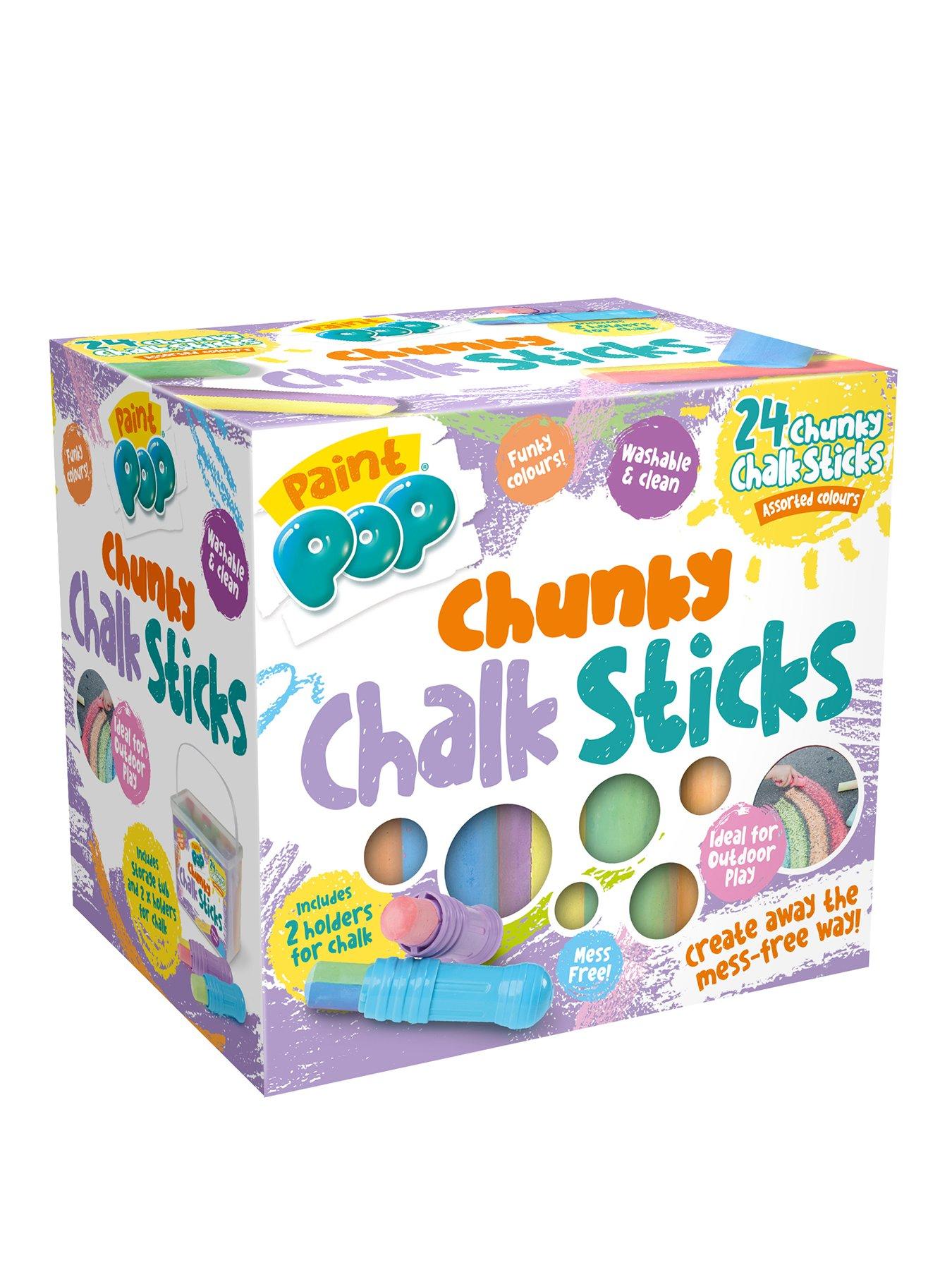 Image 1 of 8 of Paint Pop Chunky Chalk Sticks 24pk
