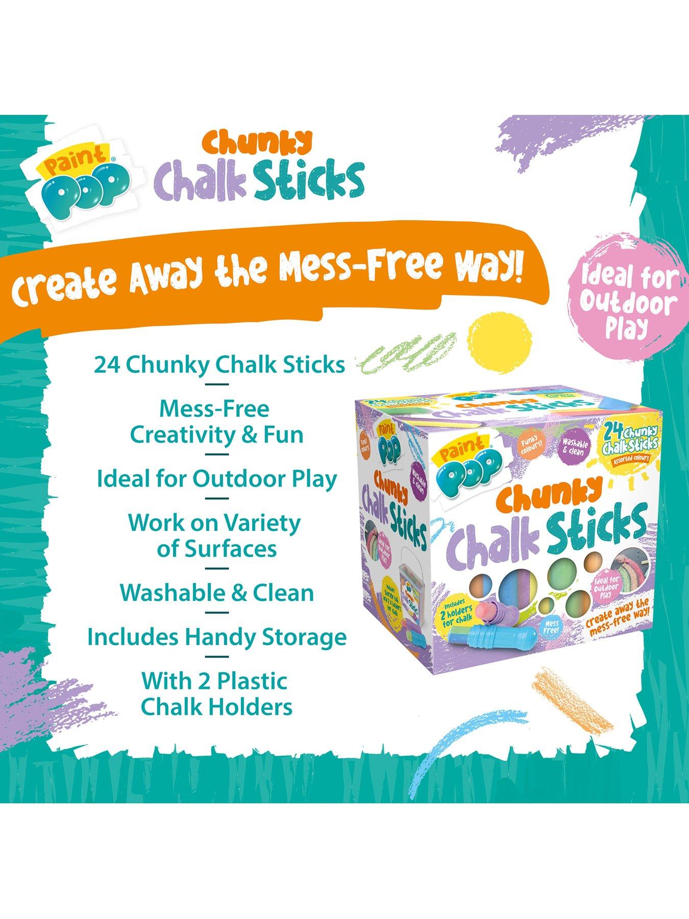 Image 4 of 8 of Paint Pop Chunky Chalk Sticks 24pk