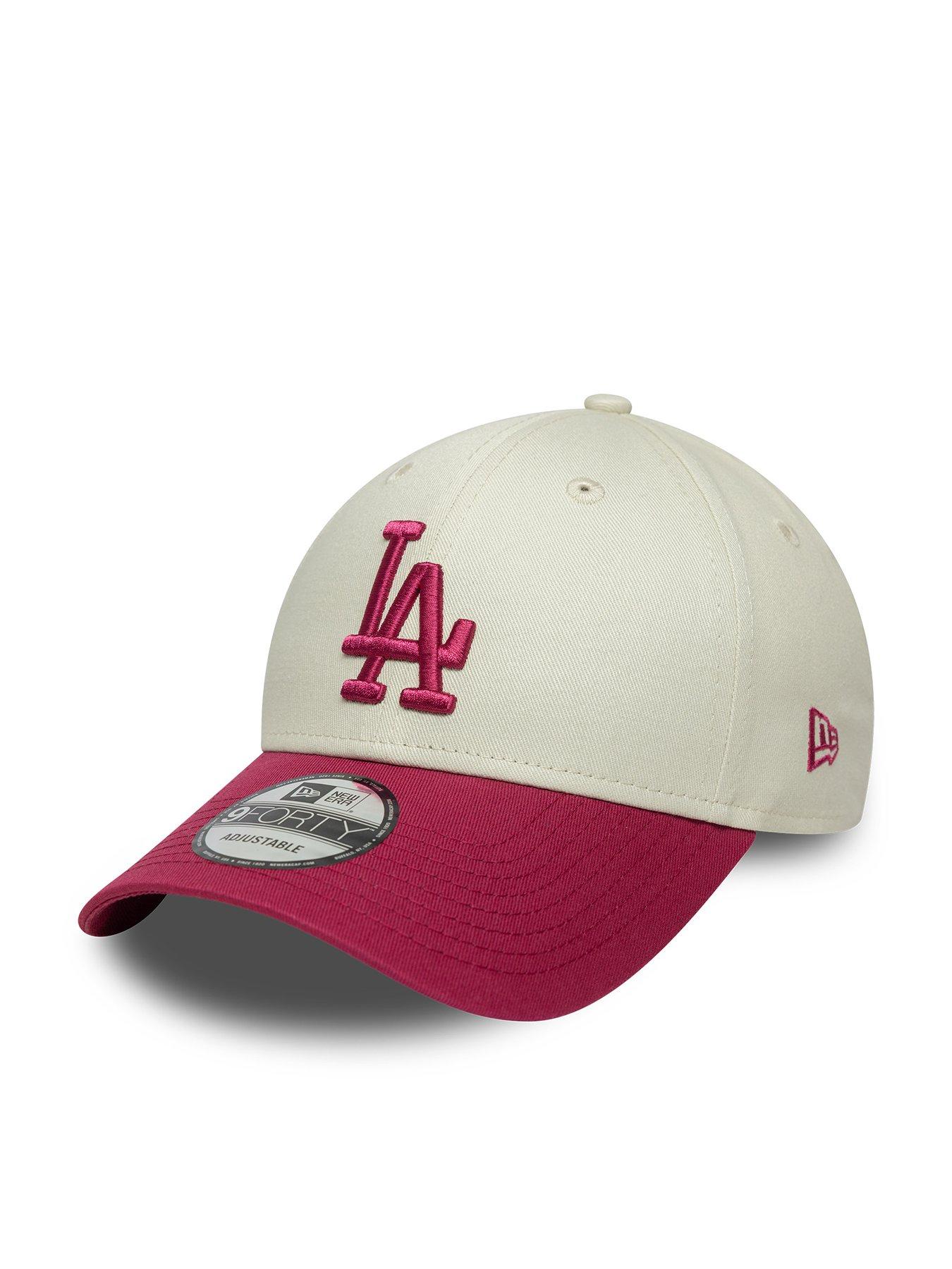 New Era LA Dodgers Side Script 9-Forty - Cream/Pink