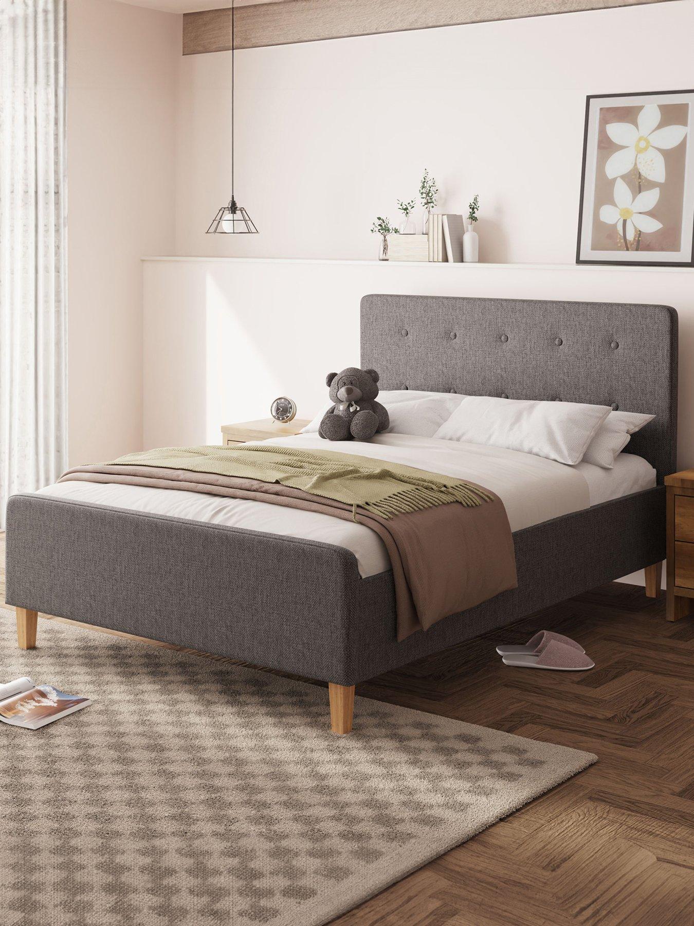 GFW Asbourne Side Lift Up Ottoman Storage Bed With Sleepycastle Mattress Options (Buy  &  SAVE!)