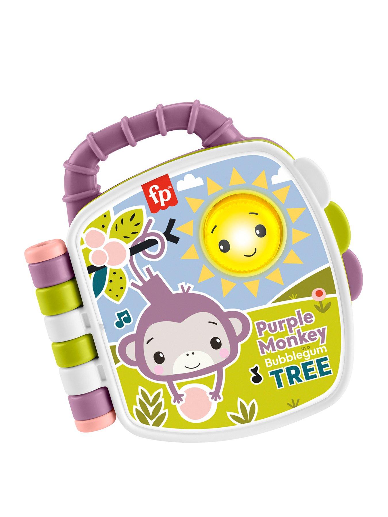 undefined Purple Monkey Musical Storybook Toy for Baby  &  Toddler with Lights  &  Sounds