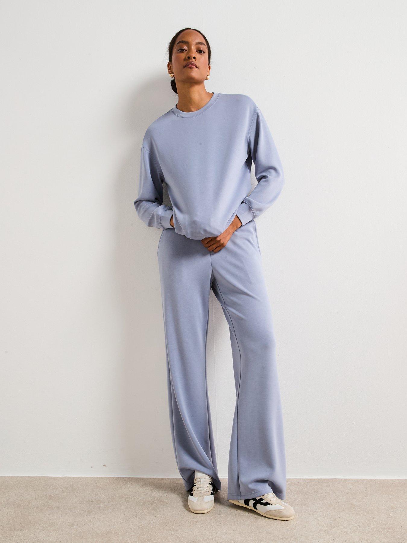 Image 3 of 6 of V by Very Modal Mix Sweatshirt - Blue