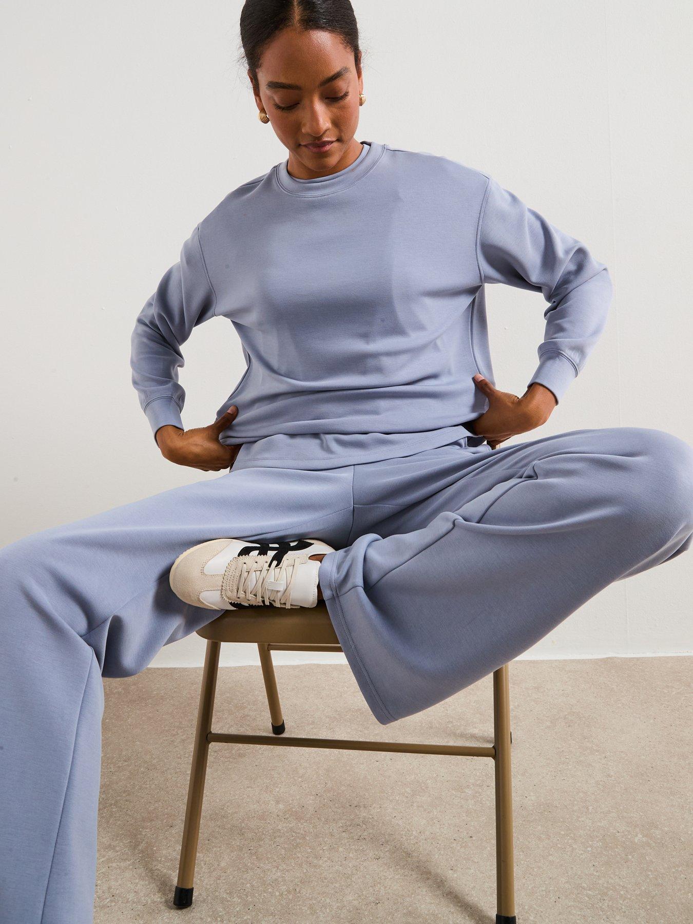 Image 5 of 6 of V by Very Modal Mix Sweatshirt - Blue
