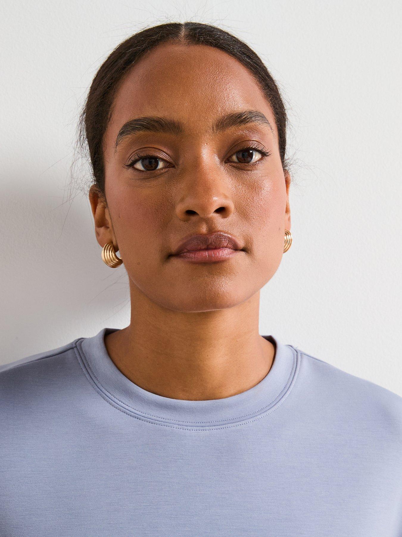 Image 6 of 6 of V by Very Modal Mix Sweatshirt - Blue