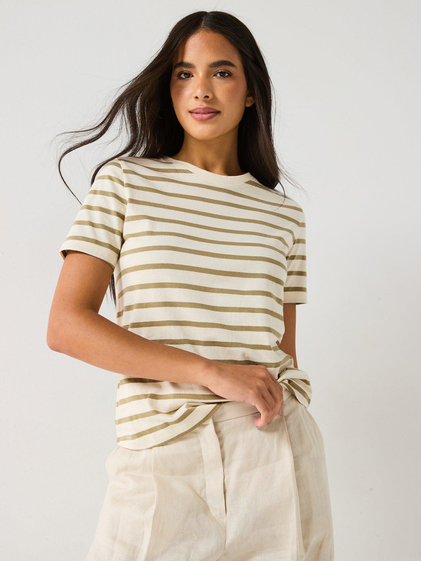 V by Very Crew T-Shirt - White